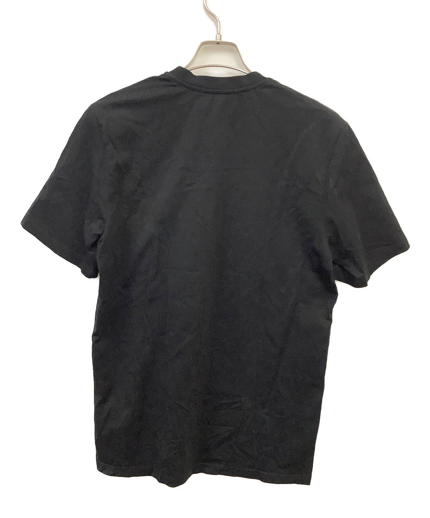 ブラック素材【新品タグ付き】MSGM　定番ボックスロゴTシャツ　ブラック　メンズ　サイズS