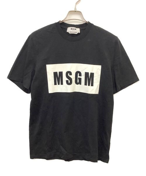 中古・古着通販】MSGM (エムエスジーエム) ボックスロゴT ブラック サイズ:S｜ブランド・古着通販 トレファク公式【TREFAC  FASHION】スマホサイト