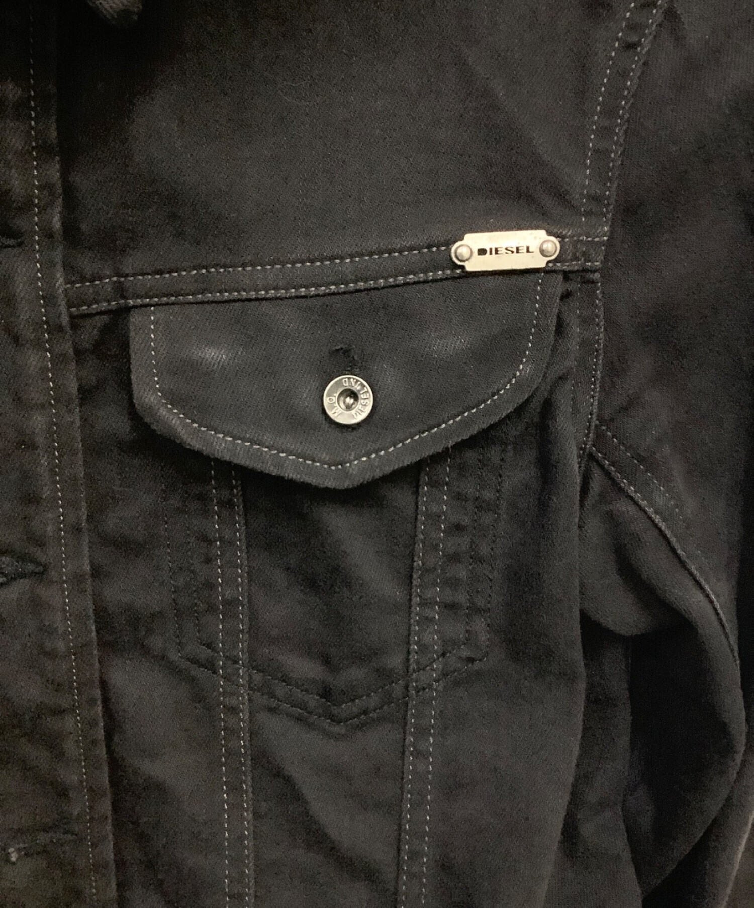 中古・古着通販】DIESEL (ディーゼル) デニムシャツ ブラック サイズ:S