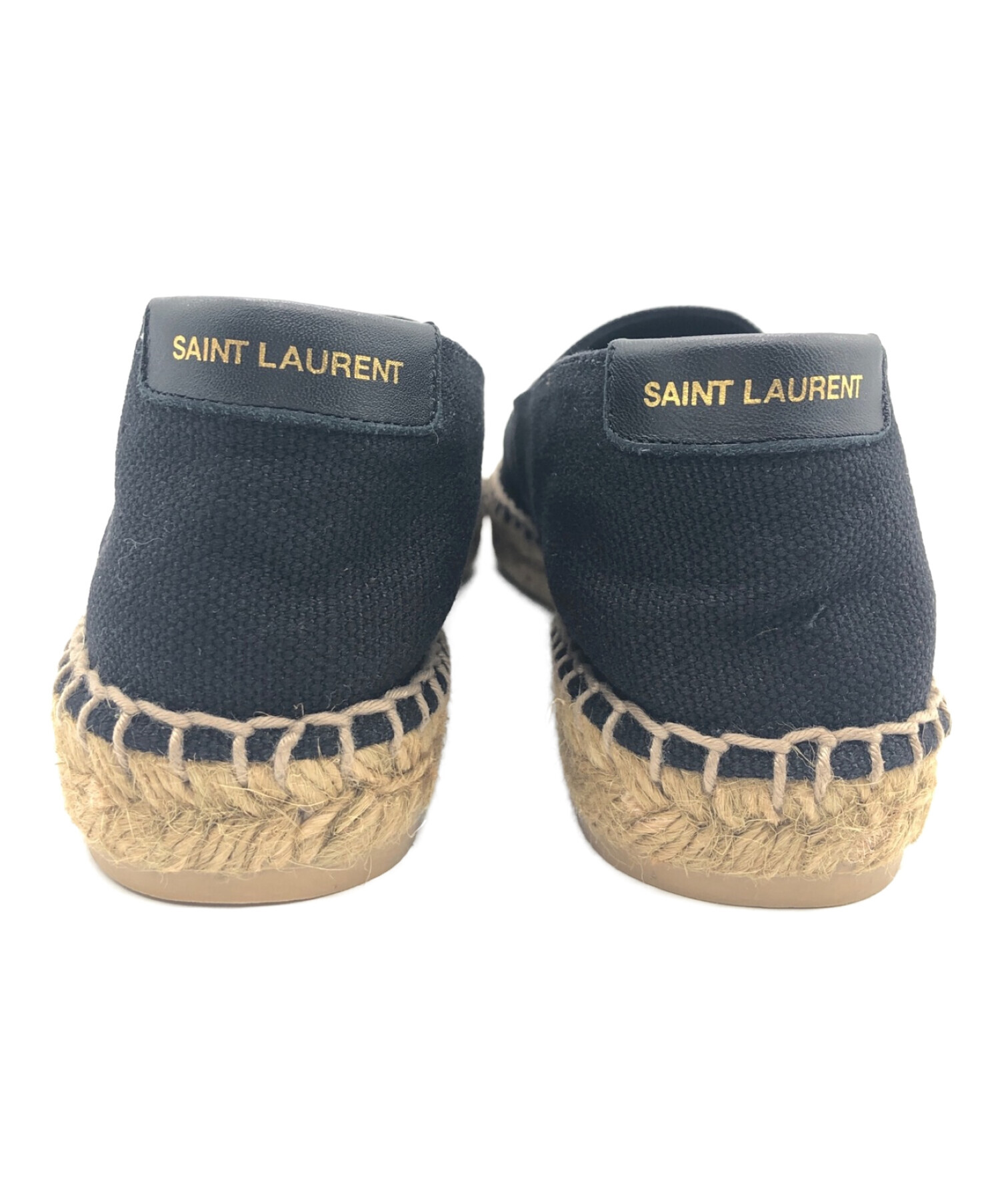 Saint Laurent Paris (サンローランパリ) エスパドリーユ ブラック サイズ:36