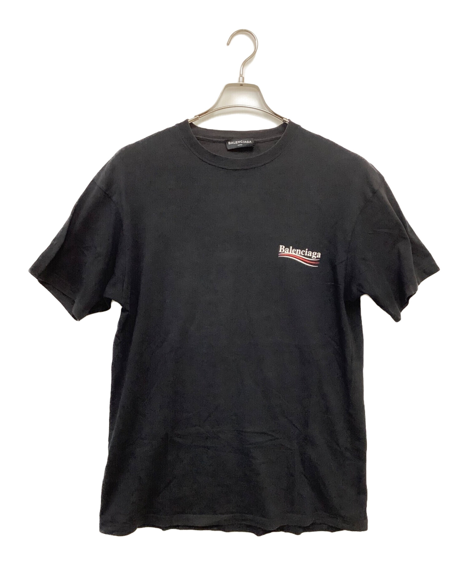 中古・古着通販】BALENCIAGA (バレンシアガ) キャンペーンロゴTシャツ ブラック サイズ:XS｜ブランド・古着通販  トレファク公式【TREFAC FASHION】スマホサイト