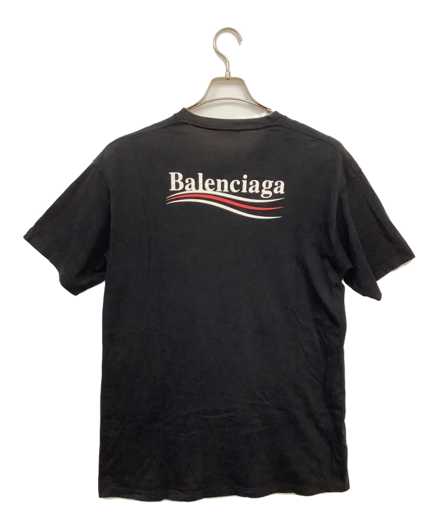 中古・古着通販】BALENCIAGA (バレンシアガ) キャンペーンロゴTシャツ ブラック サイズ:XS｜ブランド・古着通販  トレファク公式【TREFAC FASHION】スマホサイト