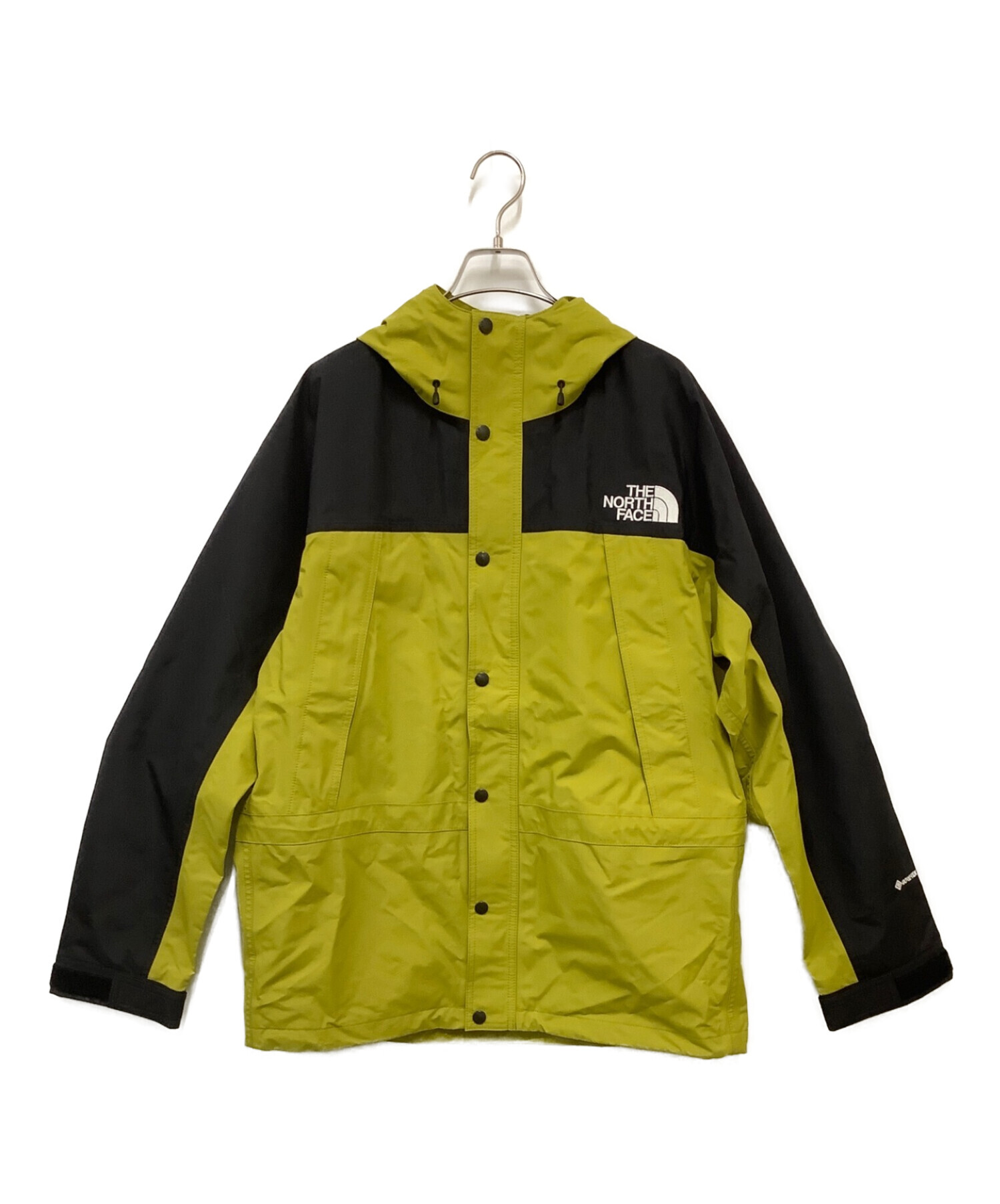 THE NORTH FACE (ザ ノース フェイス) マウンテンライトジャケット ブラック×マスタード サイズ:XL