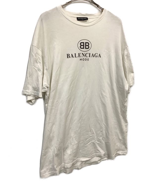 中古・古着通販】BALENCIAGA (バレンシアガ) BBロゴプリントカットソー ホワイト サイズ:M｜ブランド・古着通販  トレファク公式【TREFAC FASHION】スマホサイト