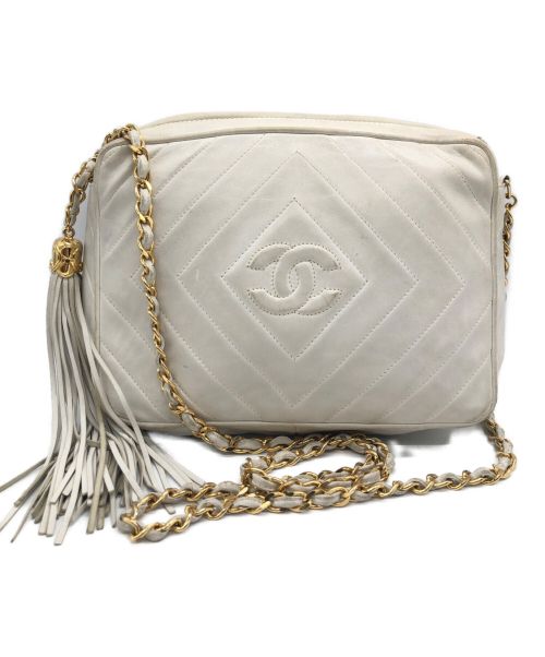 中古・古着通販】CHANEL (シャネル) フリンジチェーンショルダーバッグ