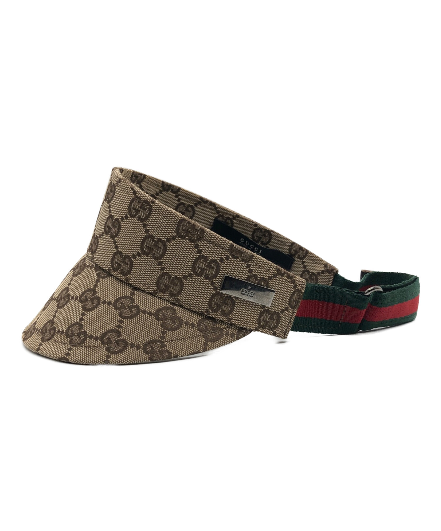 中古・古着通販】GUCCI (グッチ) サンバイザー ブラウン サイズ:S