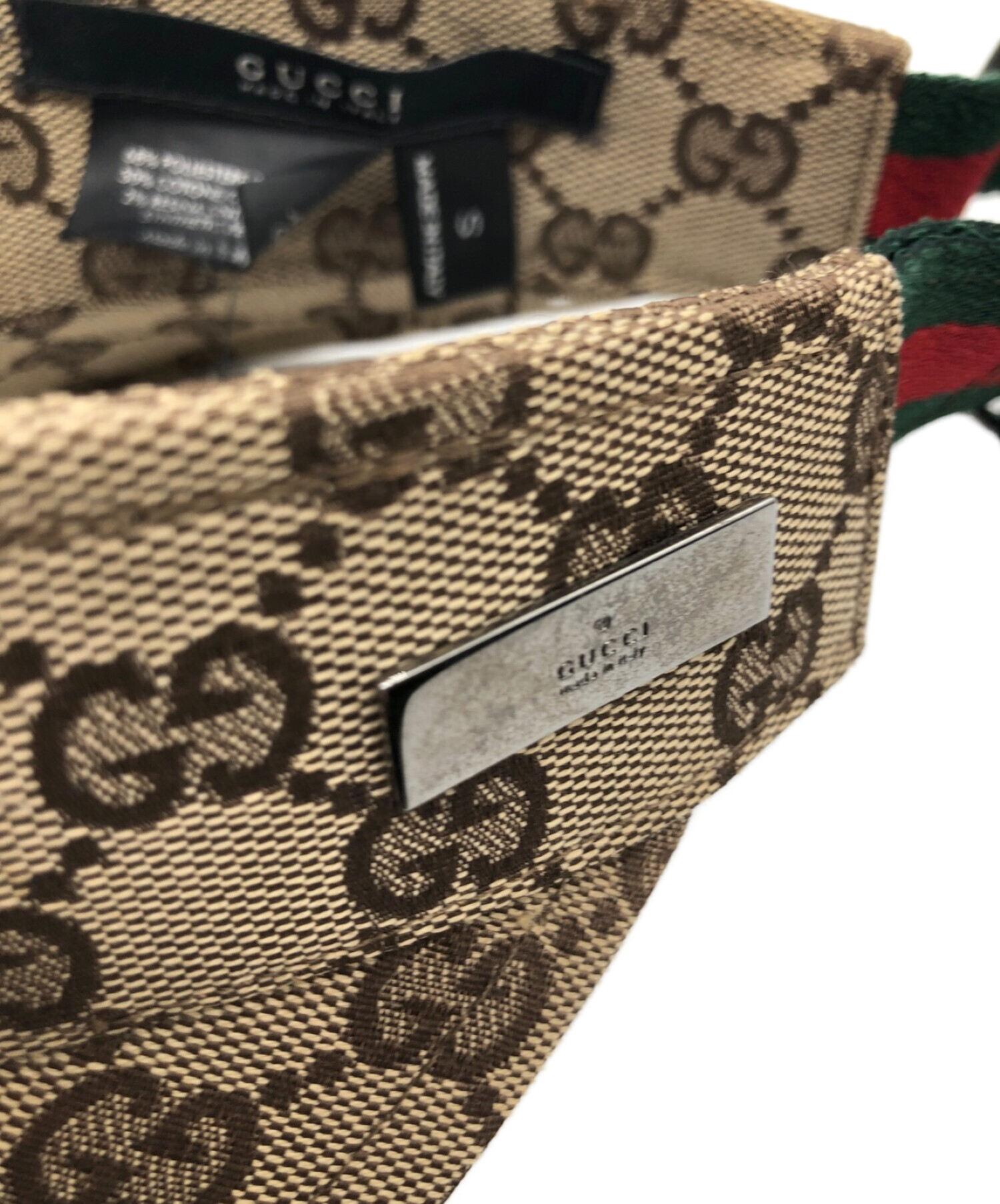 中古・古着通販】GUCCI (グッチ) サンバイザー ブラウン サイズ:S