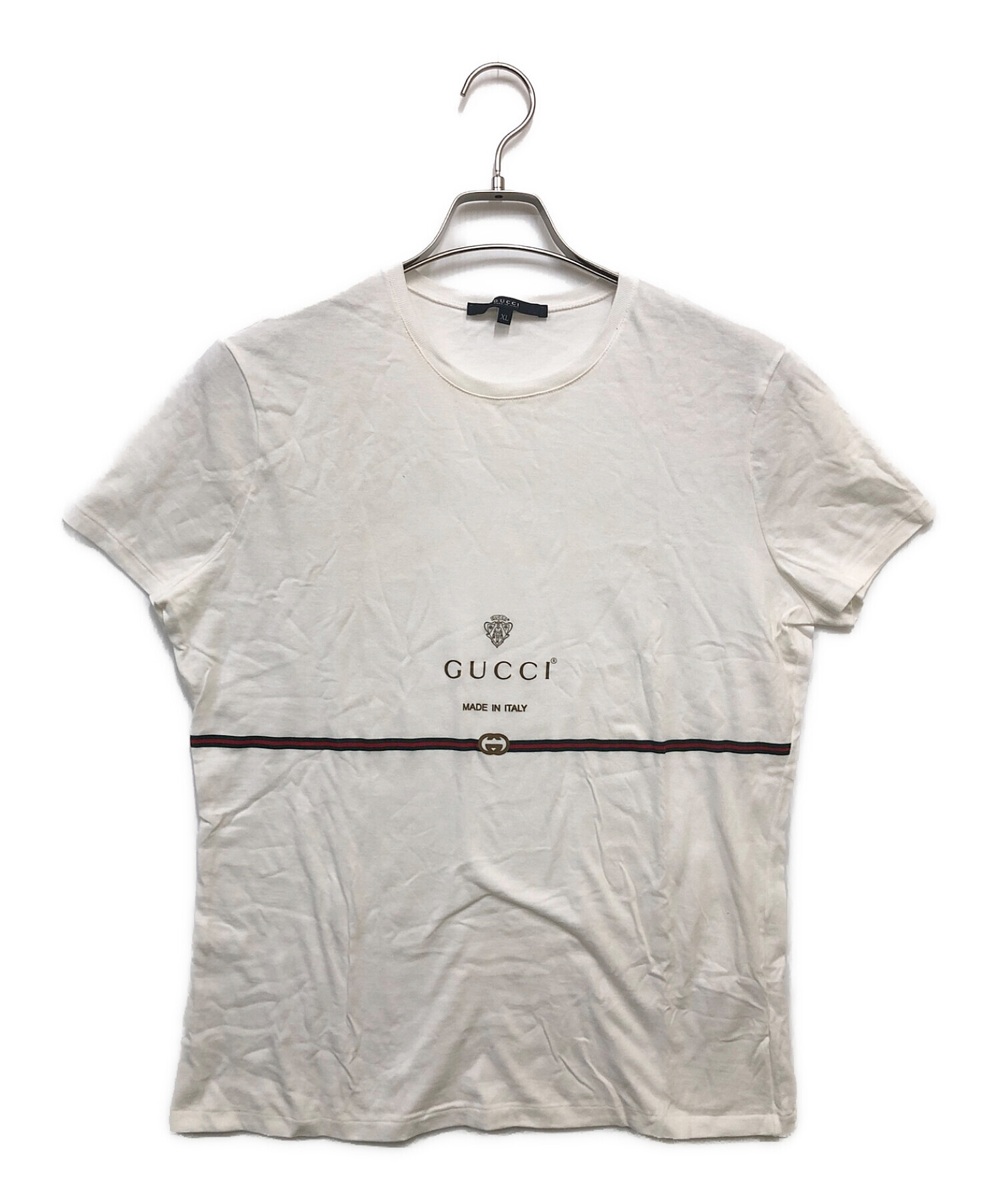 中古・古着通販】GUCCI (グッチ) 半袖カットソー ホワイト サイズ:XL