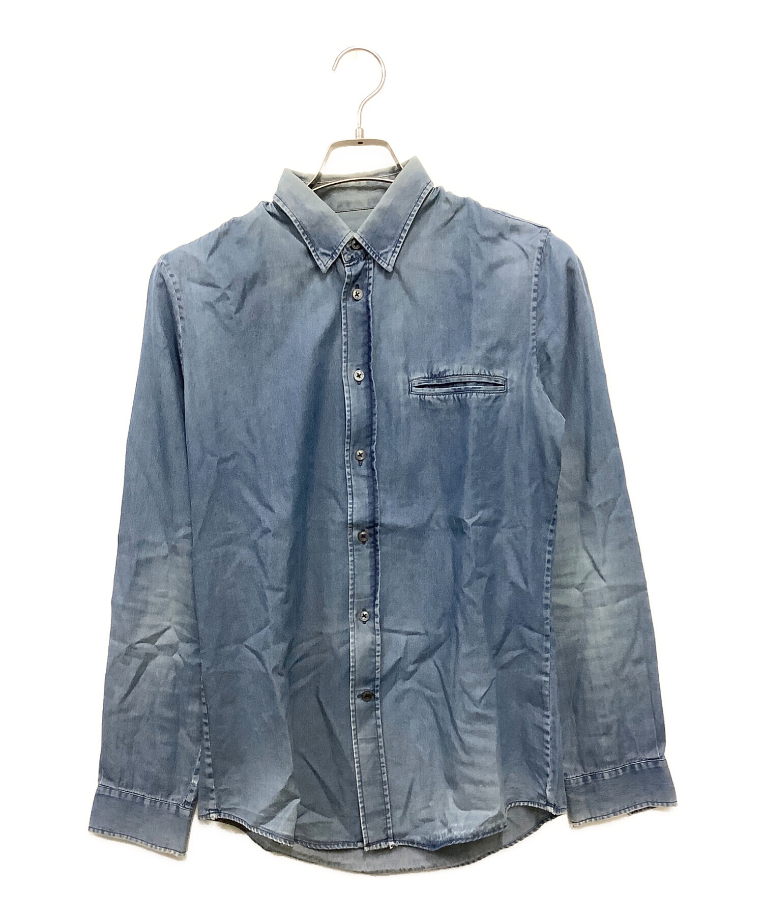 中古・古着通販】Maison Margiela (メゾンマルジェラ) デニムシャツ ライトインディゴ サイズ:44｜ブランド・古着通販  トレファク公式【TREFAC FASHION】スマホサイト