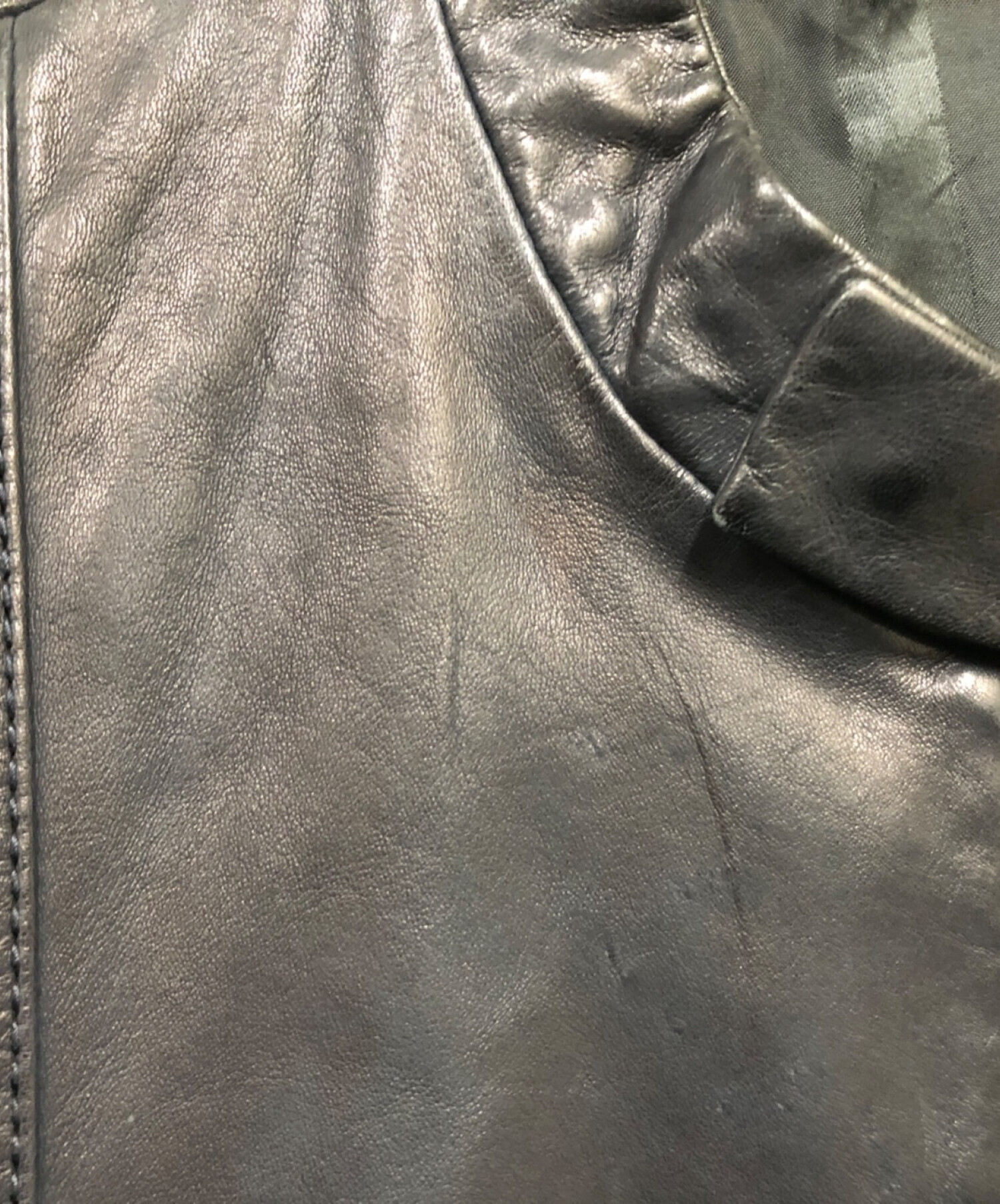 中古・古着通販】DIESEL BLACK GOLD (ディーゼル ブラック ゴールド) シングレザーライダース ブラック サイズ:SIZE  48｜ブランド・古着通販 トレファク公式【TREFAC FASHION】スマホサイト