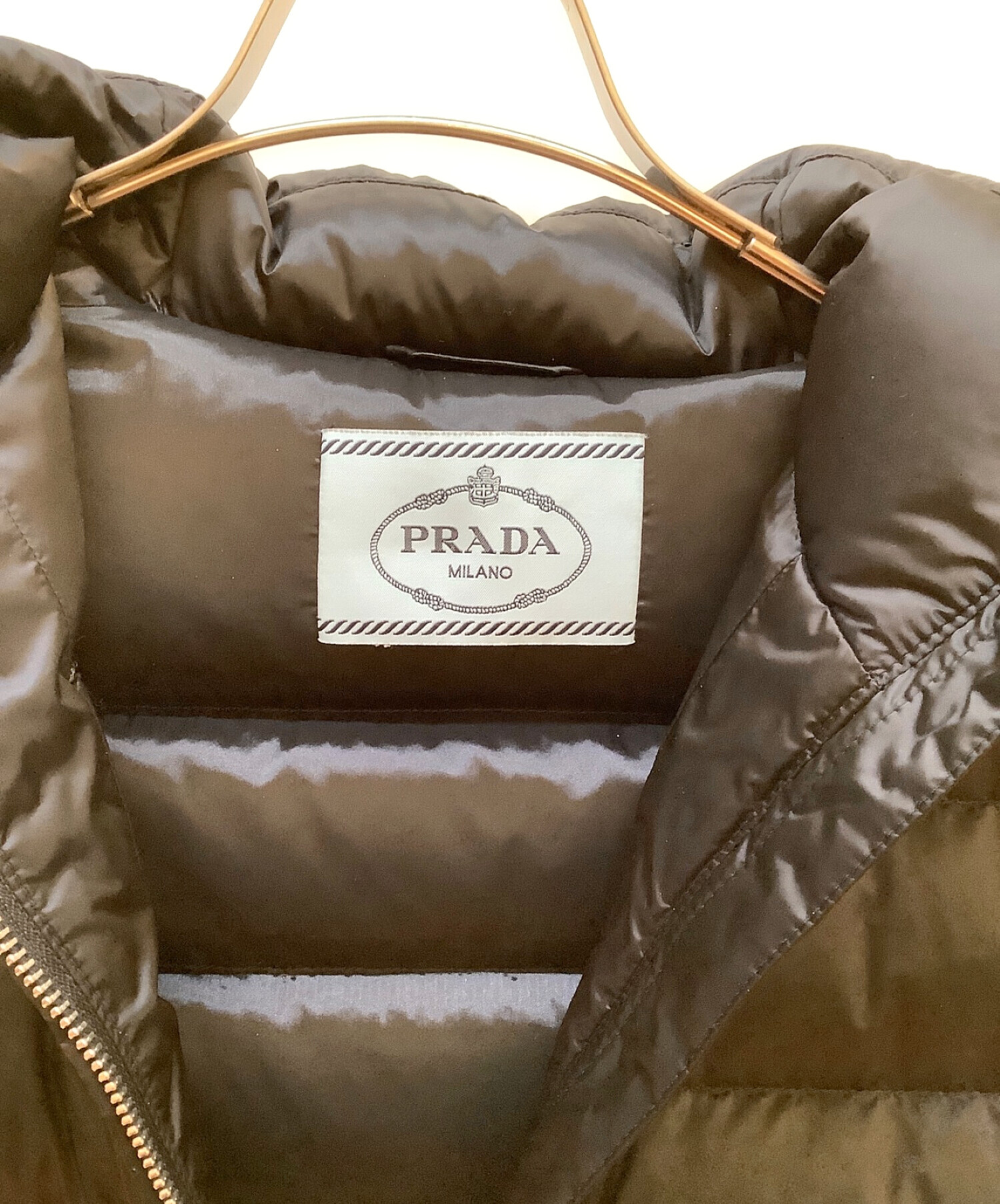 中古・古着通販】PRADA (プラダ) ダウンジャケット ブラック サイズ:38