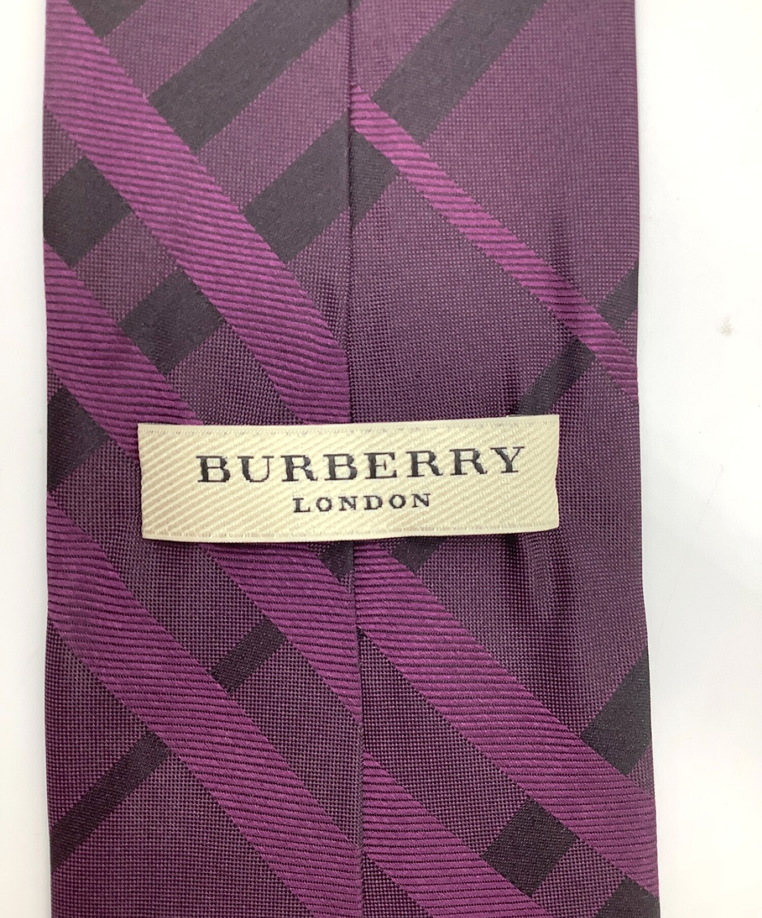 BURBERRY LONDON (バーバリーロンドン) ネクタイ パープル サイズ:- 未使用品