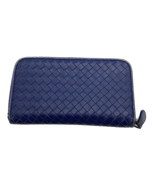 中古・古着通販】BOTTEGA VENETA (ボッテガベネタ) 長財布 ネイビー