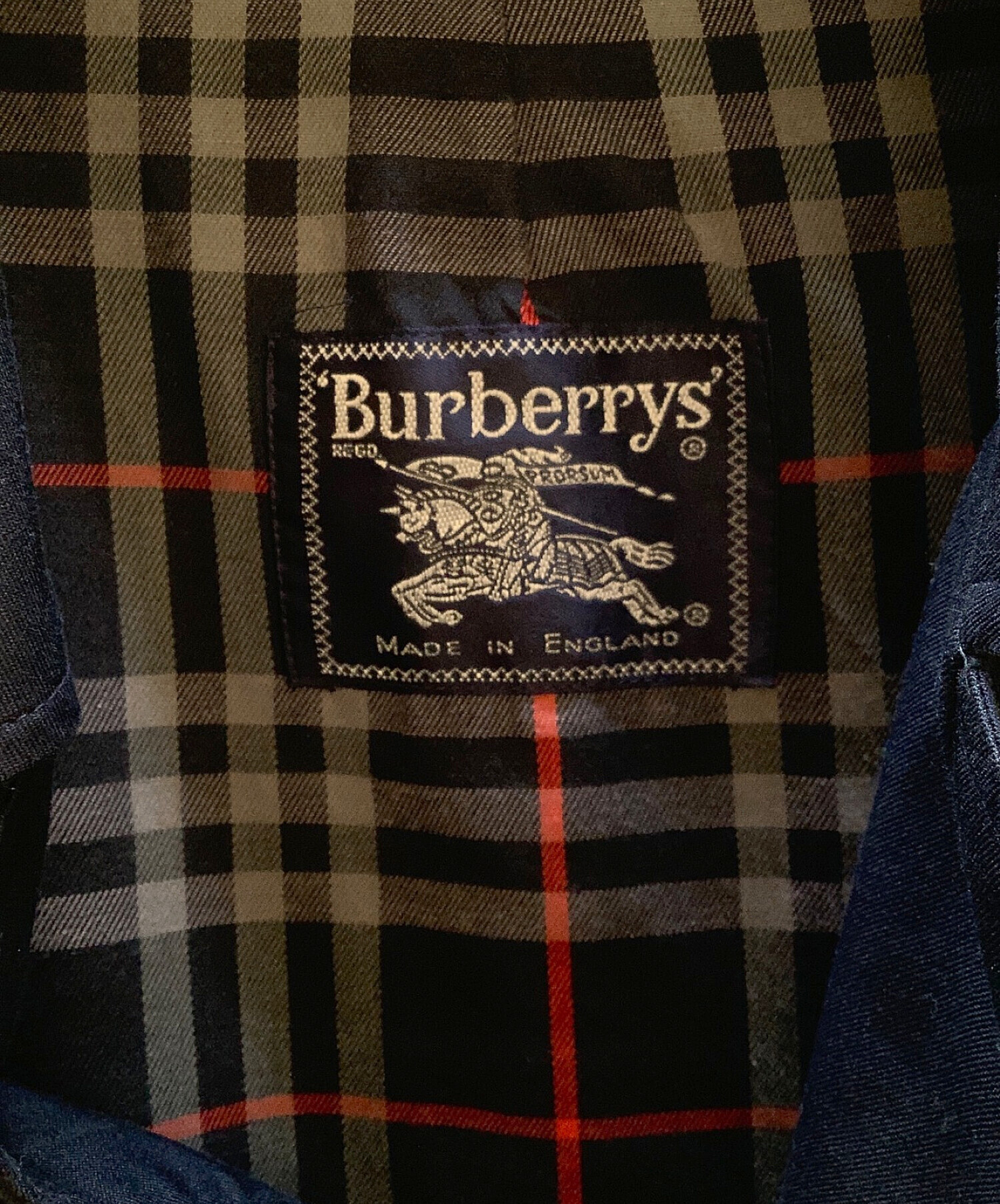 中古・古着通販】Burberry's (バーバリーズ) 比翼コート ネイビー