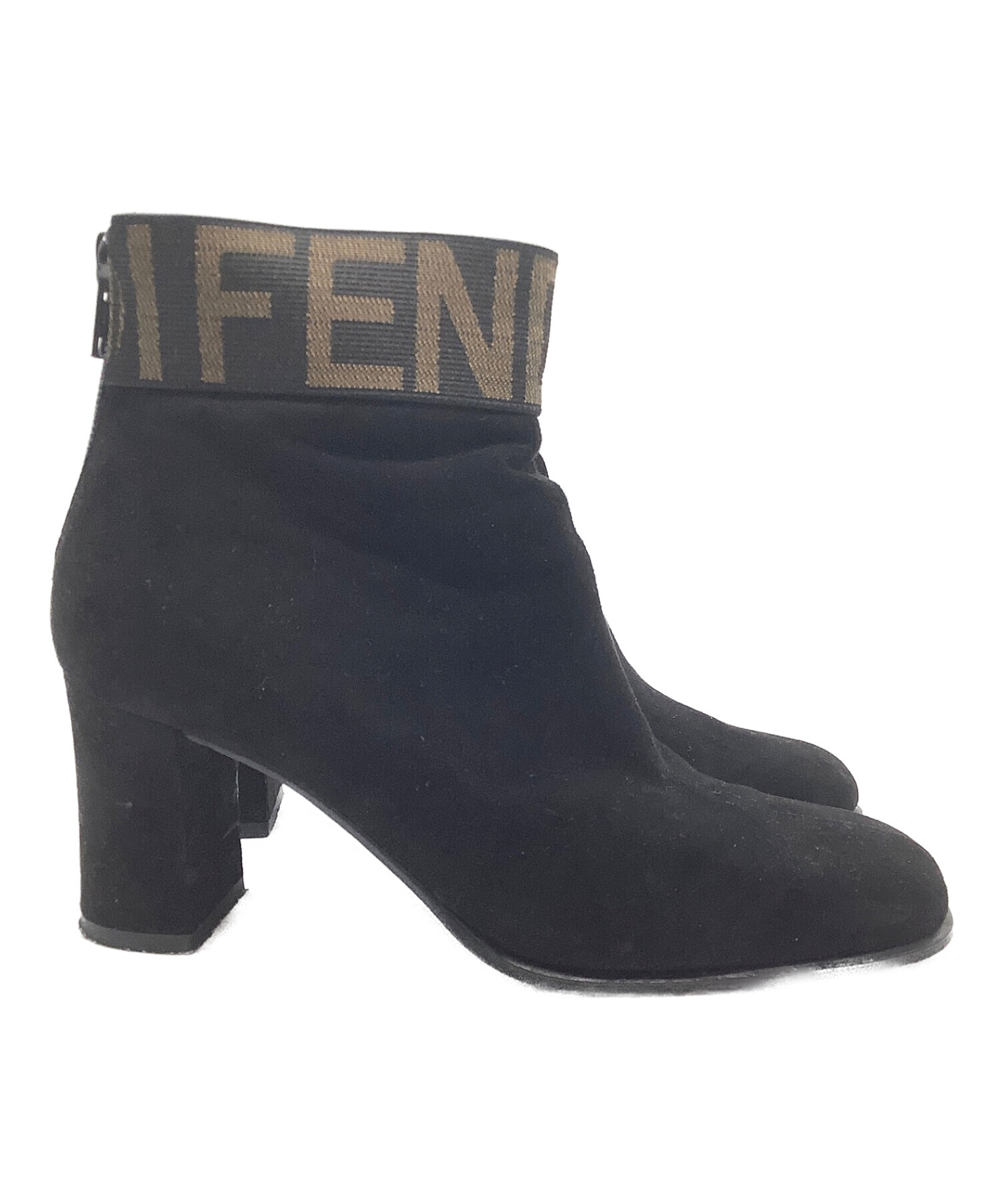 中古・古着通販】FENDI (フェンディ) ショートブーツ ブラック サイズ