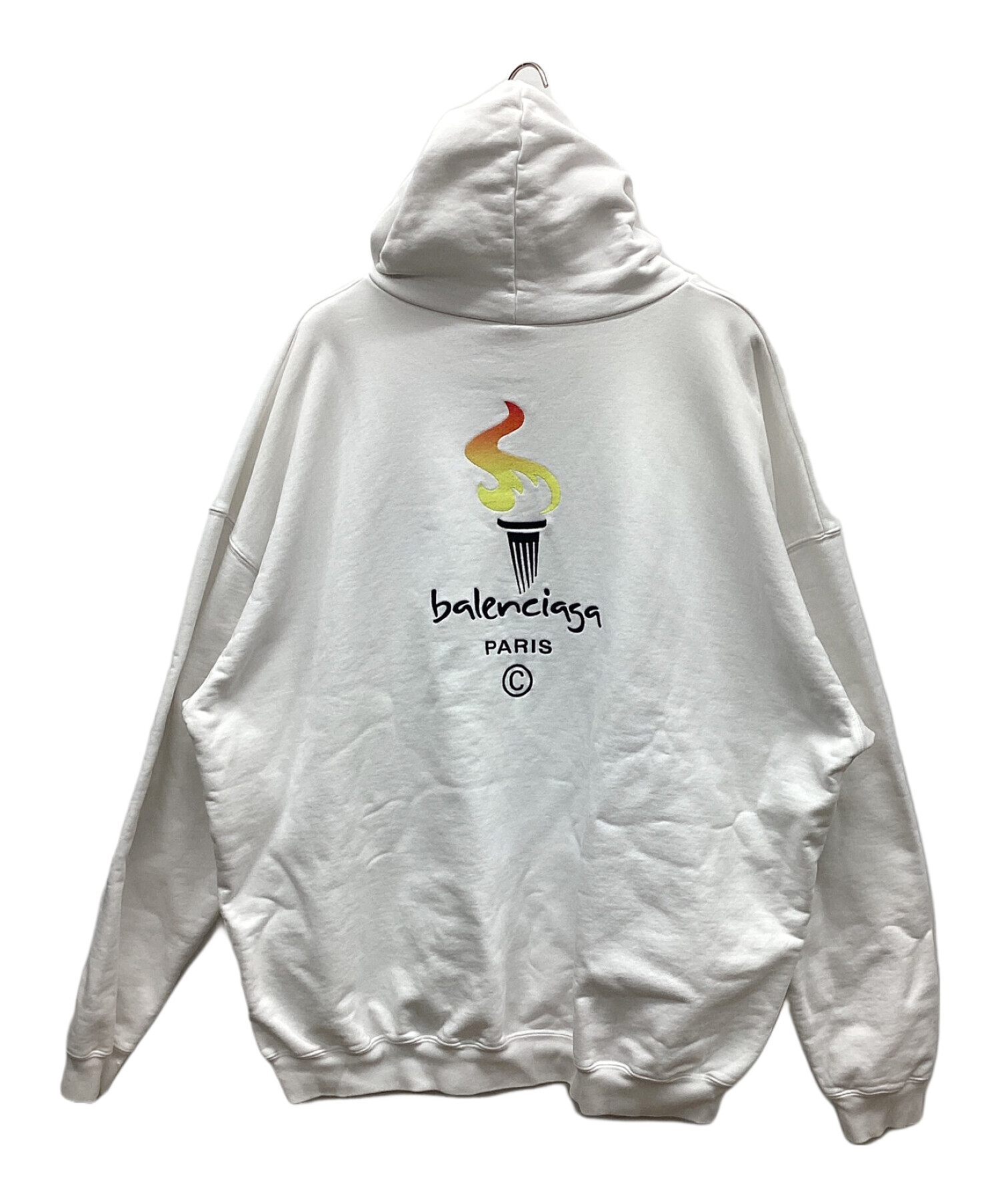 中古・古着通販】BALENCIAGA (バレンシアガ) パーカー ホワイト サイズ:L｜ブランド・古着通販 トレファク公式【TREFAC  FASHION】スマホサイト