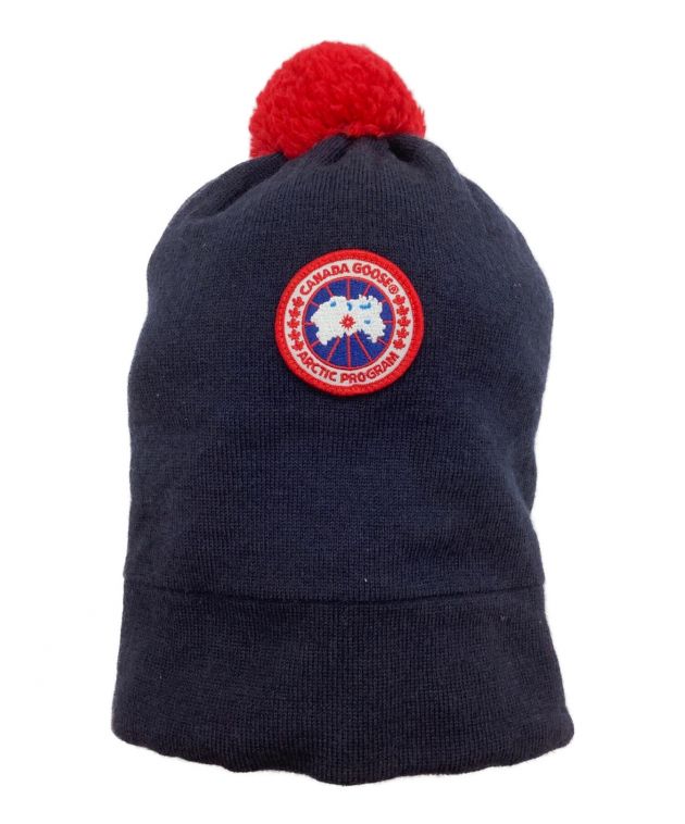 中古・古着通販】CANADA GOOSE (カナダグース) ニット帽 ネイビー