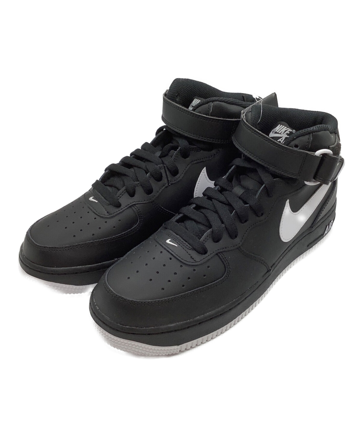 中古・古着通販】NIKE (ナイキ) AIR FORCE1 MID ブラック サイズ:28cm