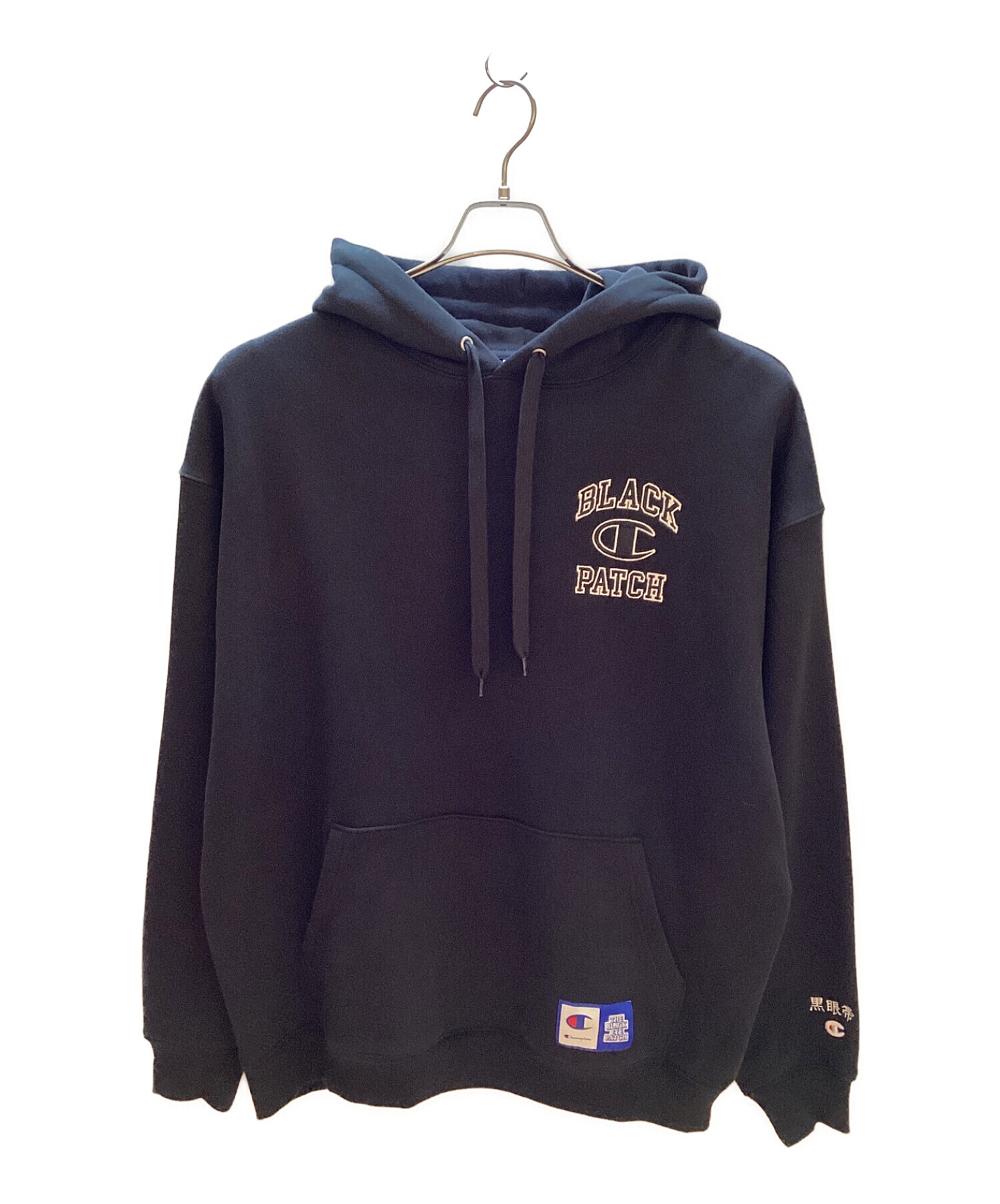 中古・古着通販】Champion (チャンピオン) BLACK EYE PATCH (ブラックアイパッチ) HOODED SWEATSHIRT  ブラック サイズ:XL｜ブランド・古着通販 トレファク公式【TREFAC FASHION】スマホサイト