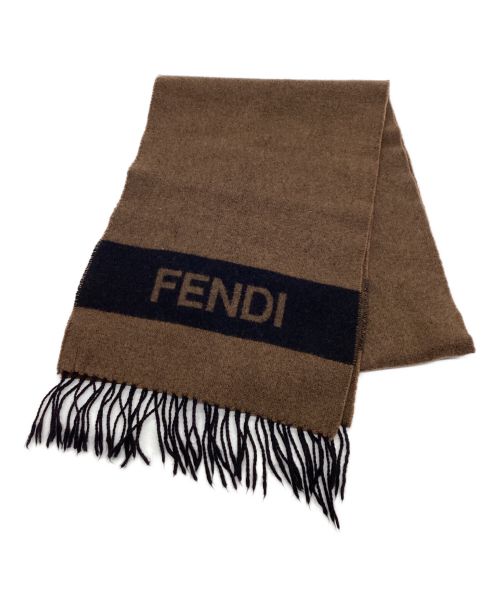 中古・古着通販】FENDI (フェンディ) ウールマフラー ブラウン