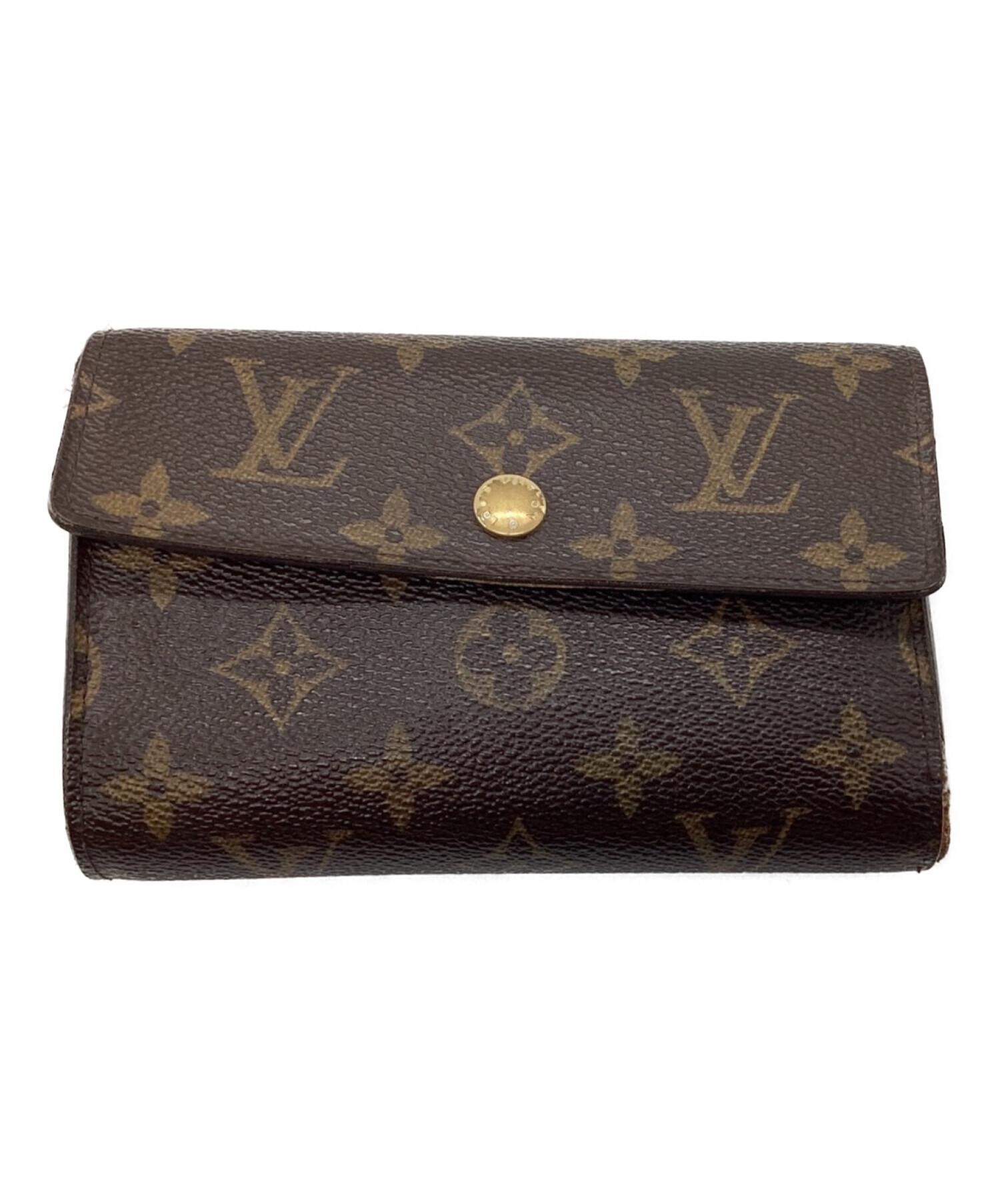 中古・古着通販】LOUIS VUITTON (ルイ ヴィトン) 3つ折り財布 ブラウン