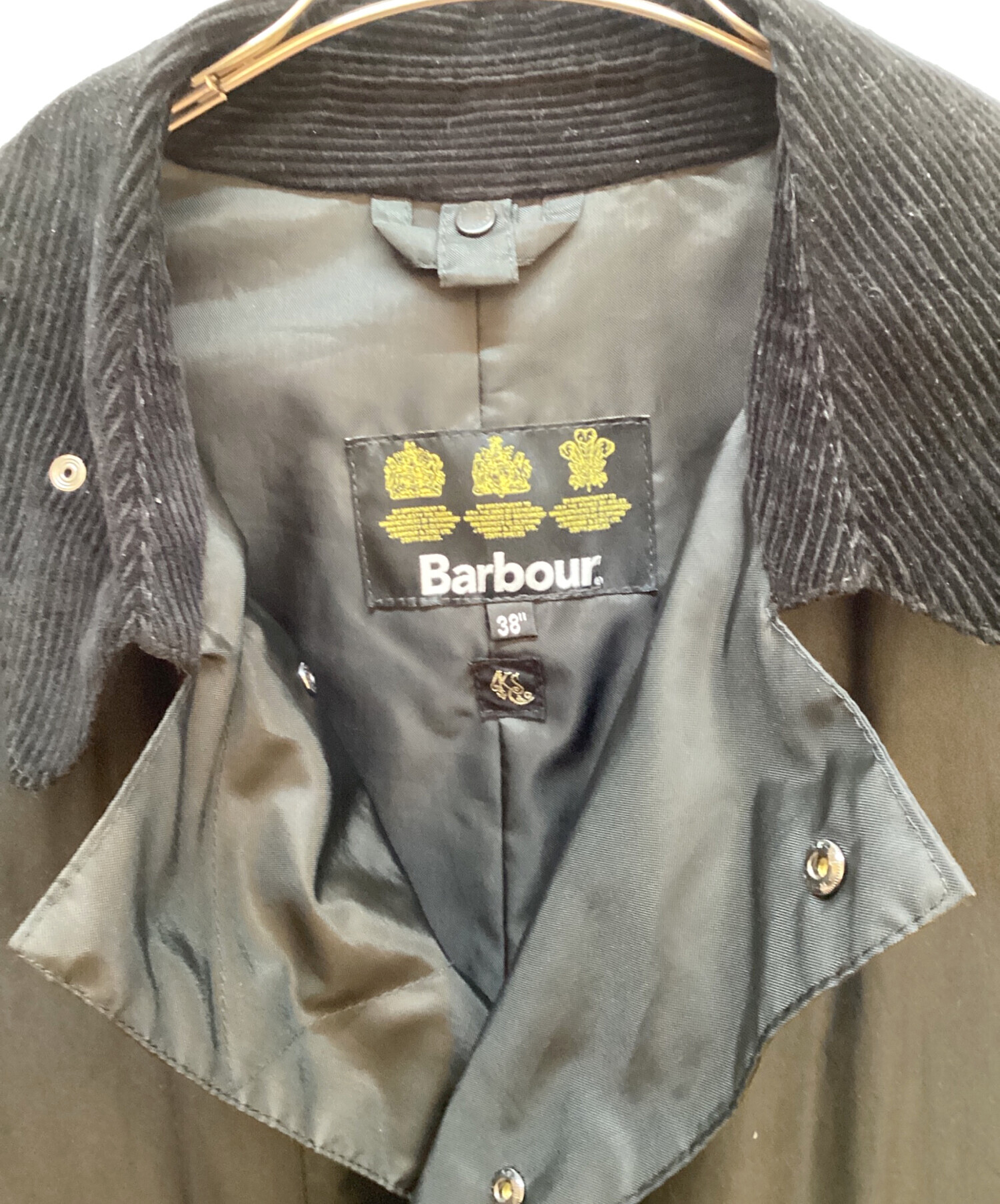 中古・古着通販】Barbour (バブアー) KAPTAIN SUNSHINE (キャプテンサンシャイン) ステンカラーコート ブラック サイズ:38｜ブランド・古着通販  トレファク公式【TREFAC FASHION】スマホサイト