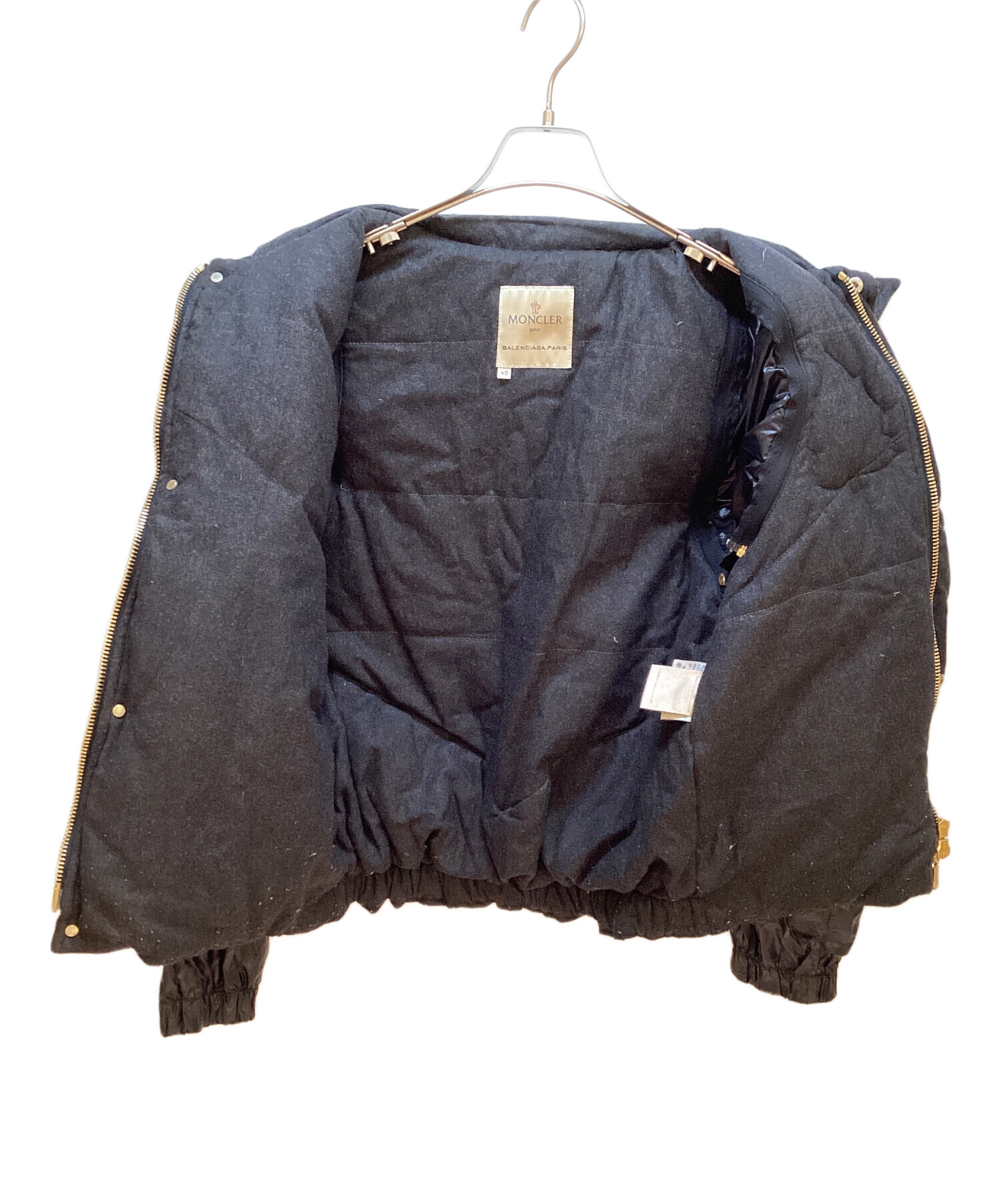 中古・古着通販】MONCLER (モンクレール) BALENCIAGA (バレンシアガ) ダウンジャケット ブラック サイズ:40｜ブランド・古着通販  トレファク公式【TREFAC FASHION】スマホサイト