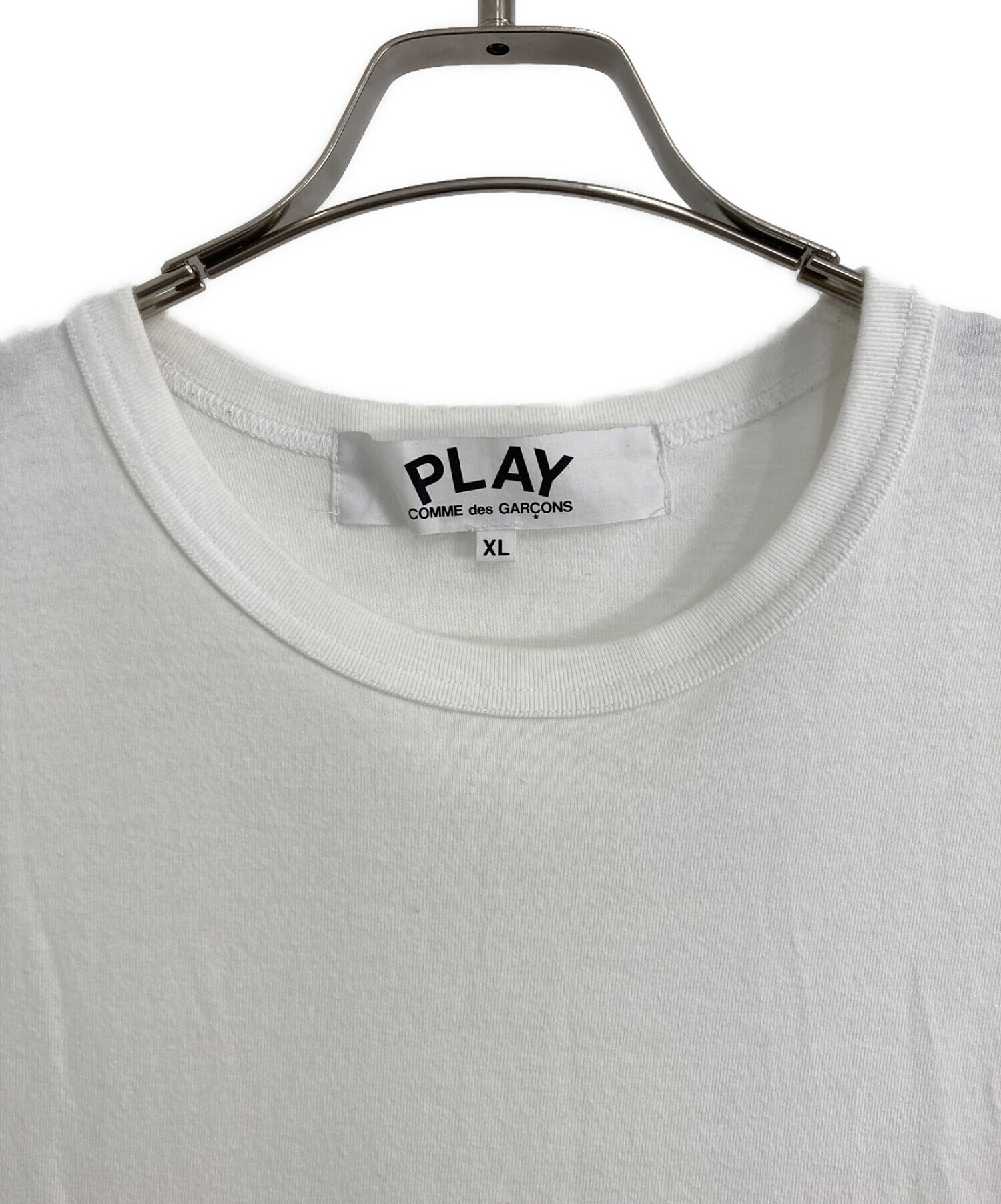 中古・古着通販】PLAY COMME des GARCONS (プレイ コムデギャルソン) NIKE (ナイキ) プレイ コムデギャルソン×ナイキ  限定Tシャツ ホワイト サイズ:XL｜ブランド・古着通販 トレファク公式【TREFAC FASHION】スマホサイト