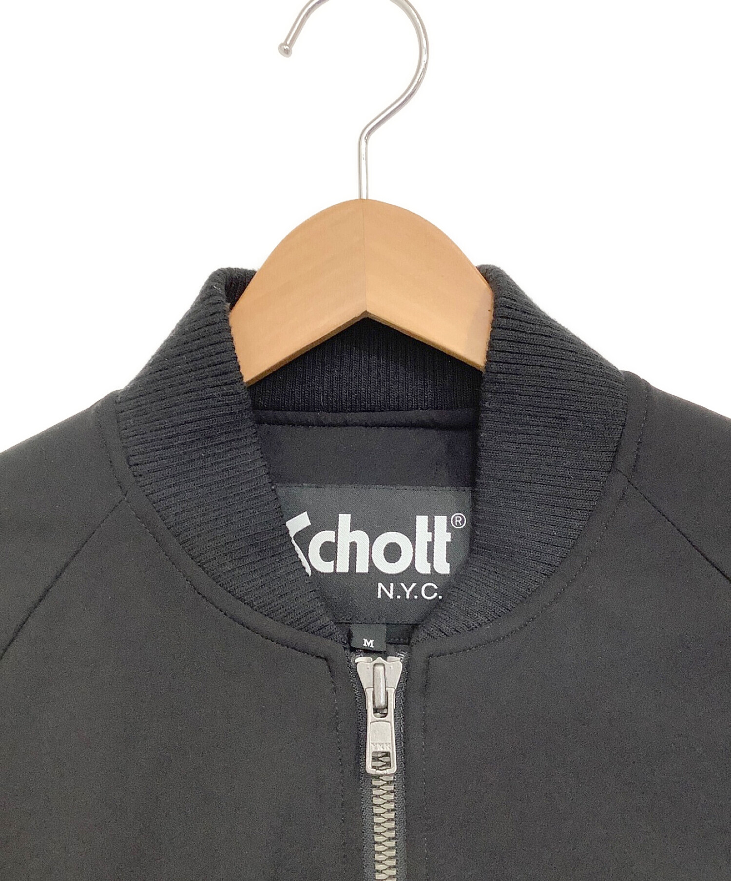 中古・古着通販】Schott (ショット) 中綿ジャケット ブラック サイズ:M