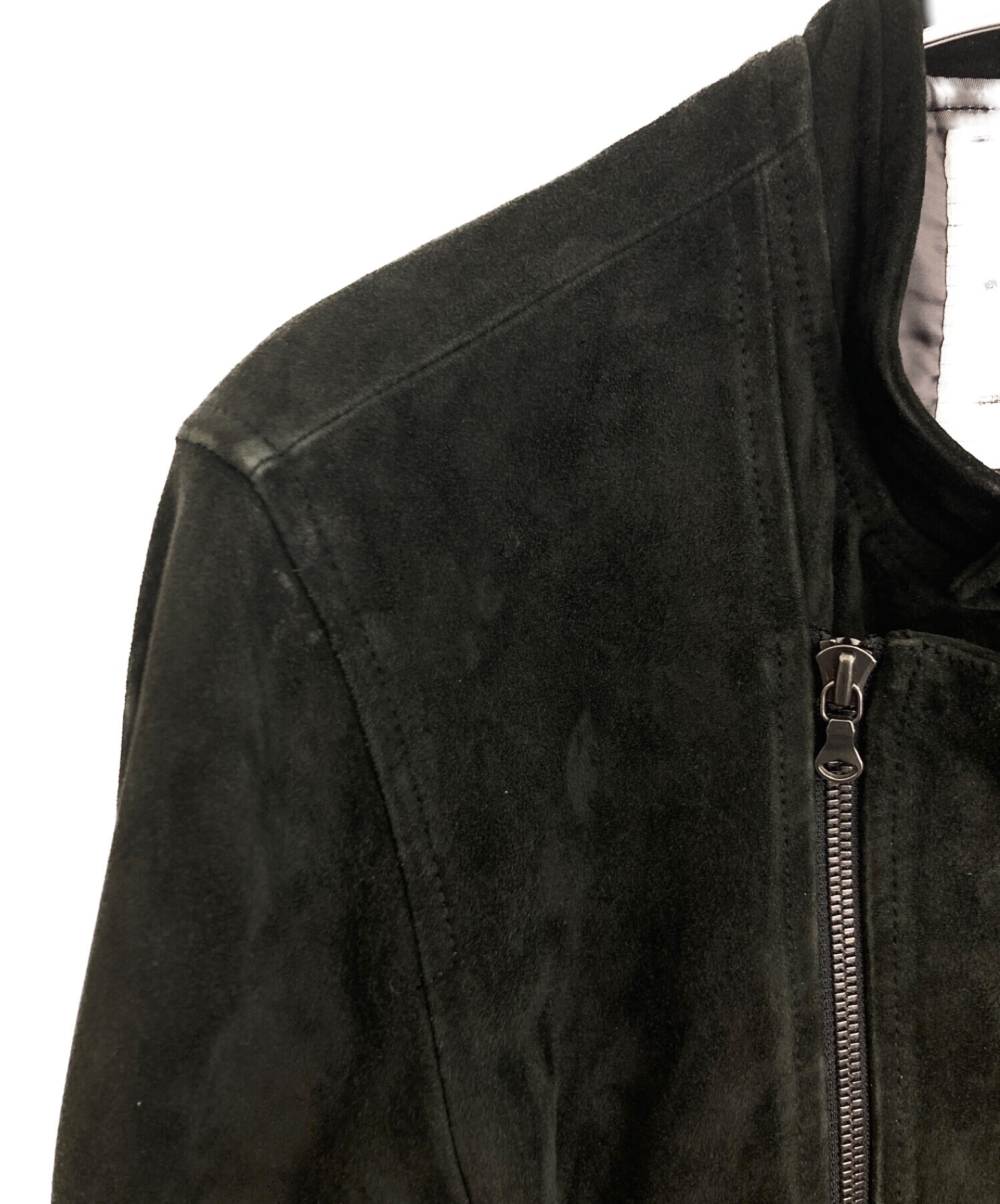 SHAREEF (シャリーフ) スウェードライダースジャケット ブラック サイズ:2