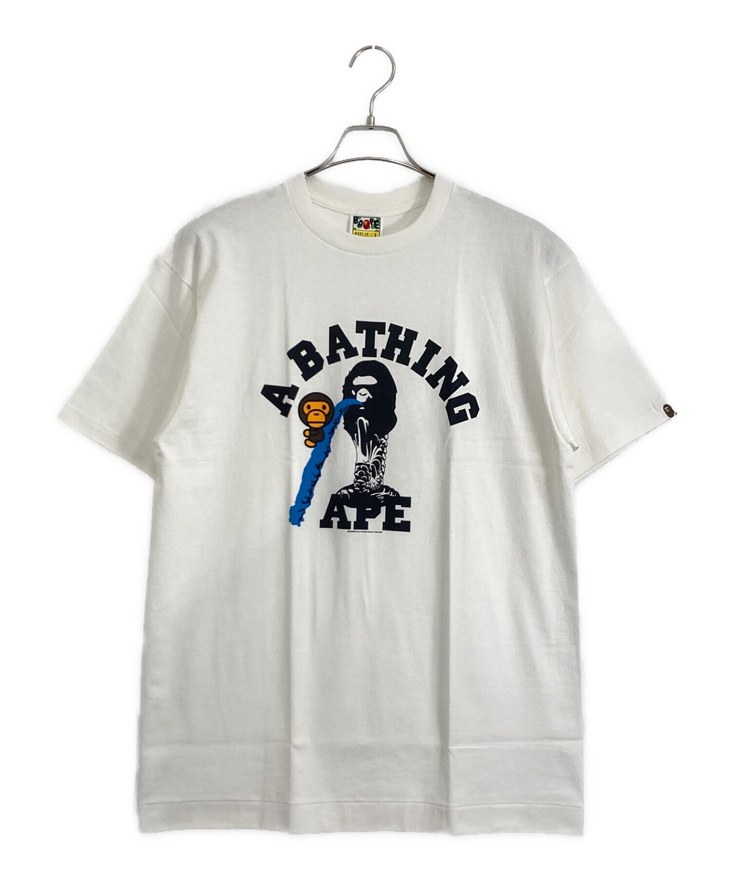 BAPE BY A BATHING APE (ベイプバイアベイシングエイプ) BAPE BY A BATHING APE Tシャツ ホワイト サイズ:L