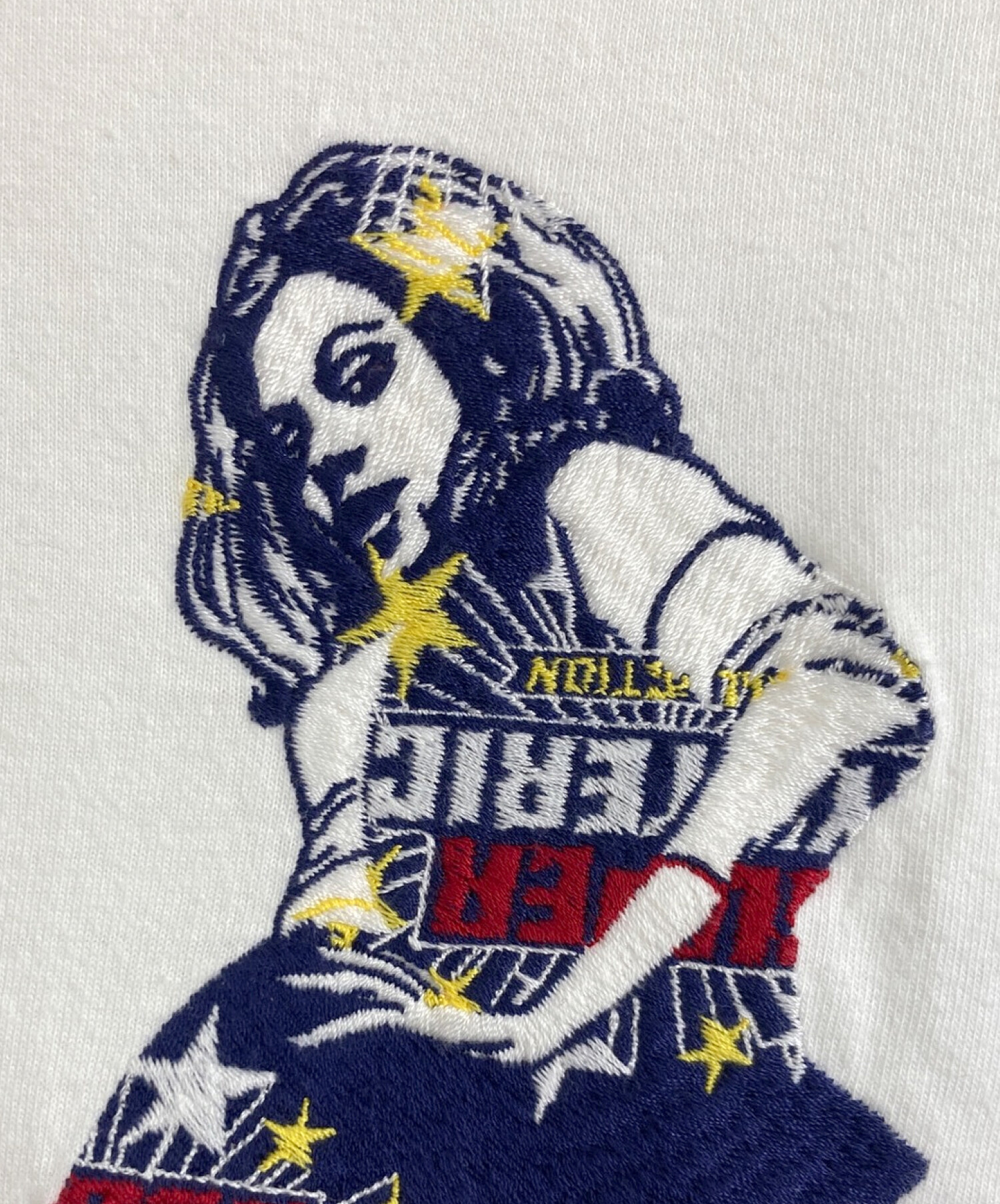 Hysteric Glamour (ヒステリックグラマー) HYSTERIC GLAMOUR VIXEN GIRL刺繍 Tシャツ ホワイト サイズ:L