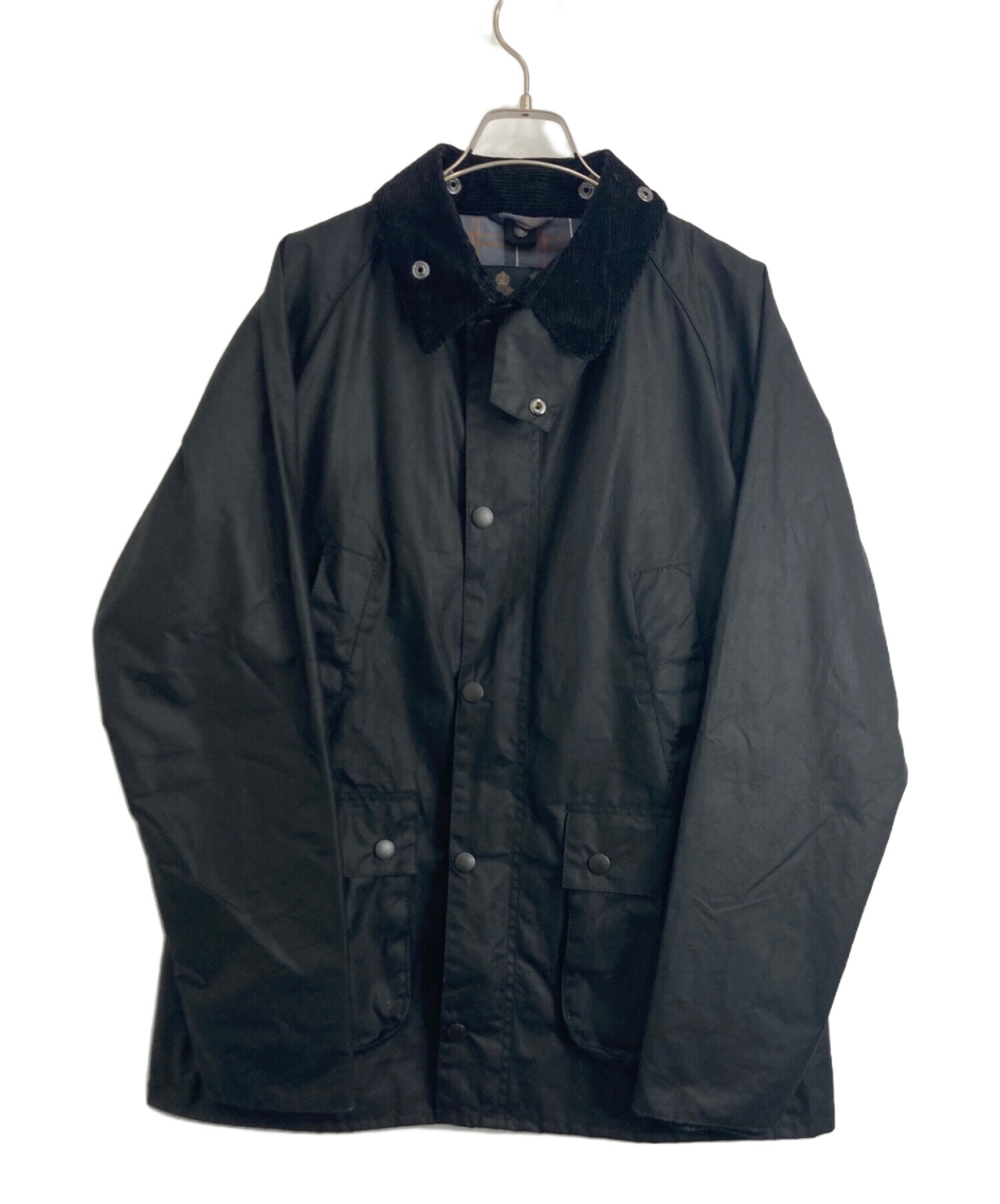 Barbour (バブアー) BEDALE/ビデイル ワックスコットンブルゾン・スリムフィット ブラック サイズ:42