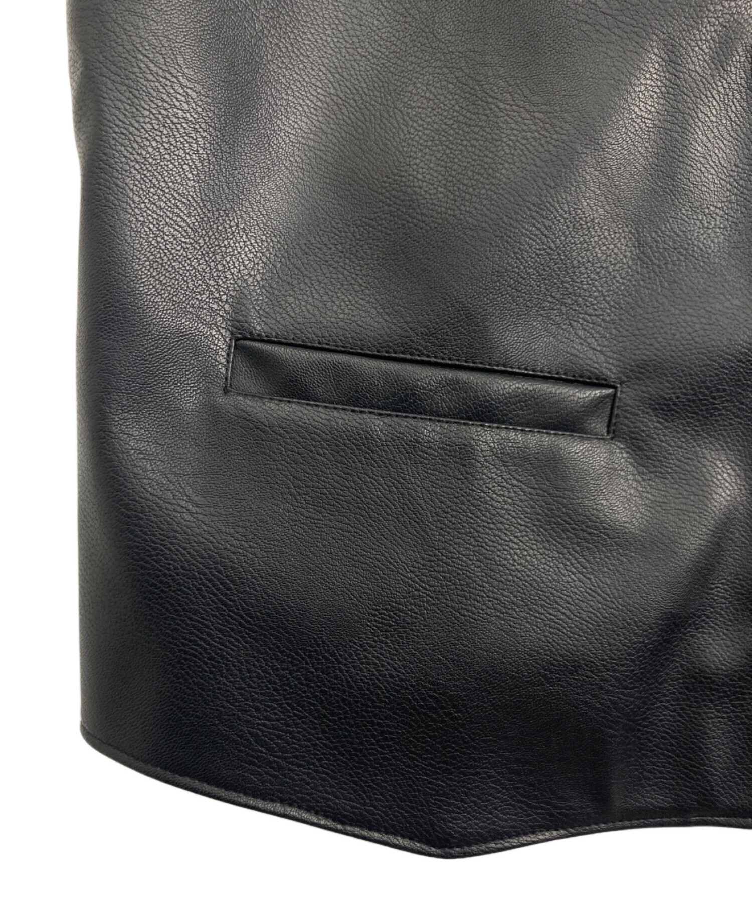 SUPREME (シュプリーム) Supreme Toy Machine Faux Leather Vest ブラック サイズ:L