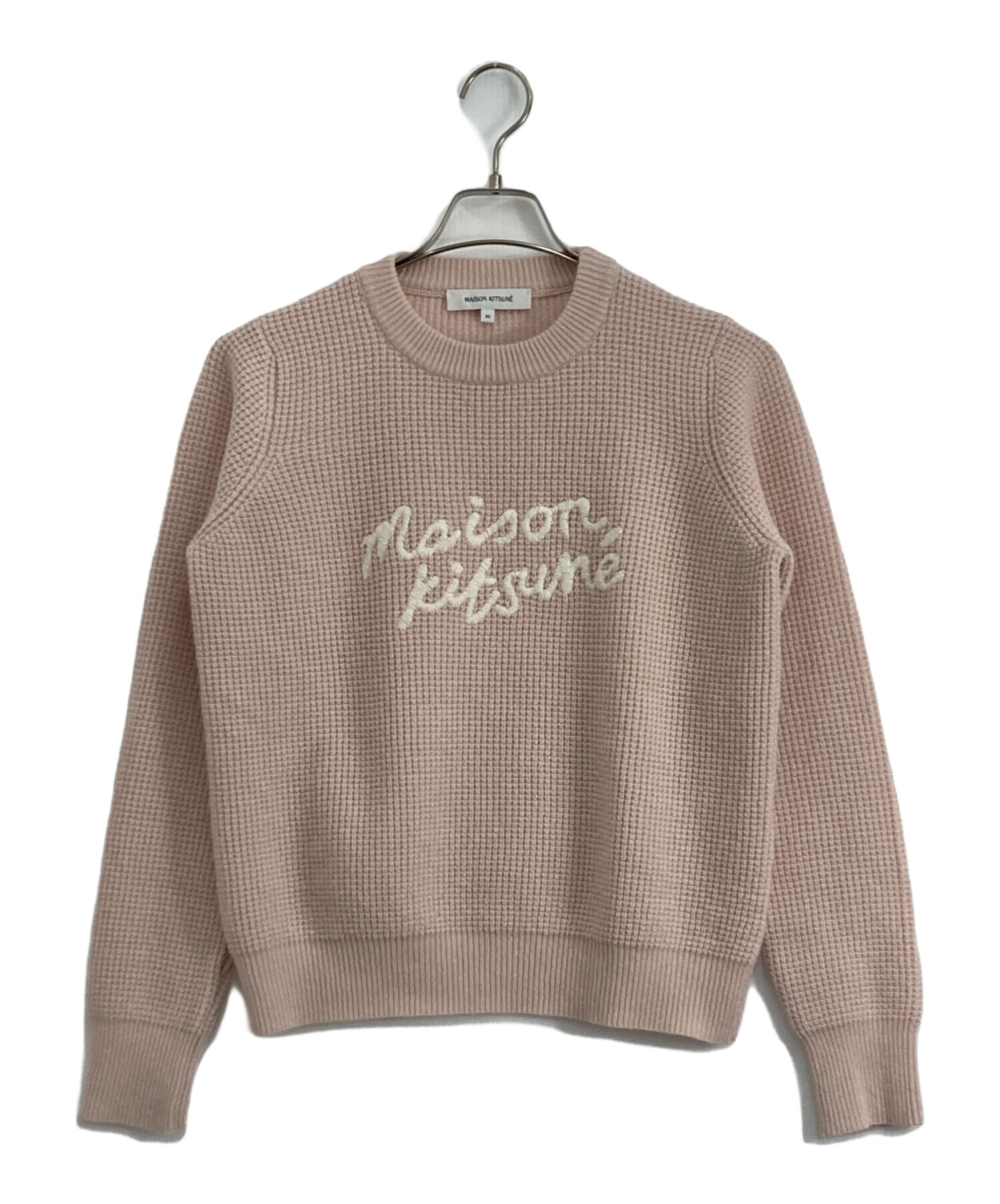 中古・古着通販】maison kitsune (メゾンキツネ) MAISON KITSUNE ニットセーター ピンク サイズ:xs｜ブランド・古着通販  トレファク公式【TREFAC FASHION】スマホサイト