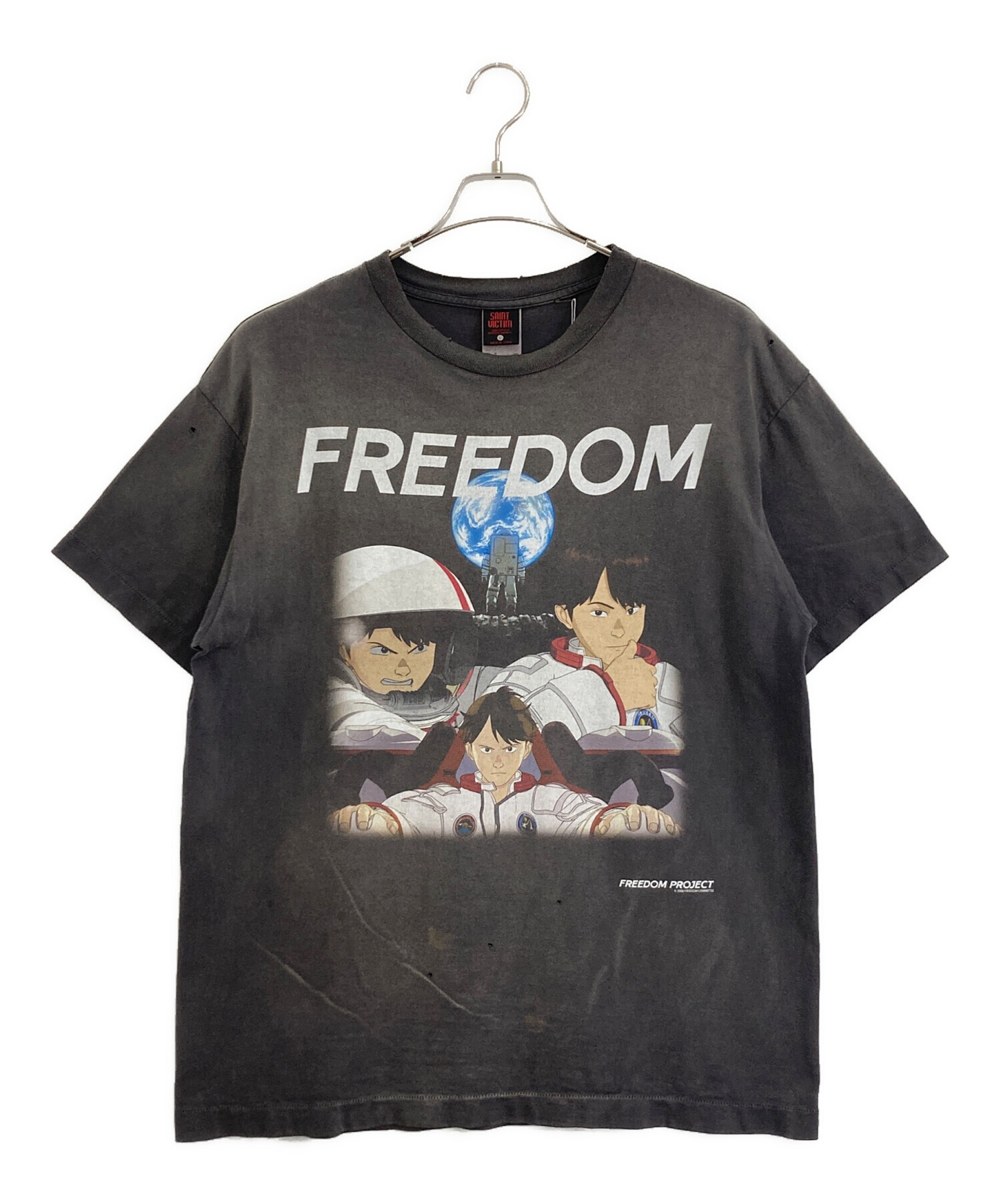 中古・古着通販】SAINT MICHAEL (セントマイケル) FREEDOM FD_SS TEE グレー サイズ:L｜ブランド・古着通販  トレファク公式【TREFAC FASHION】スマホサイト