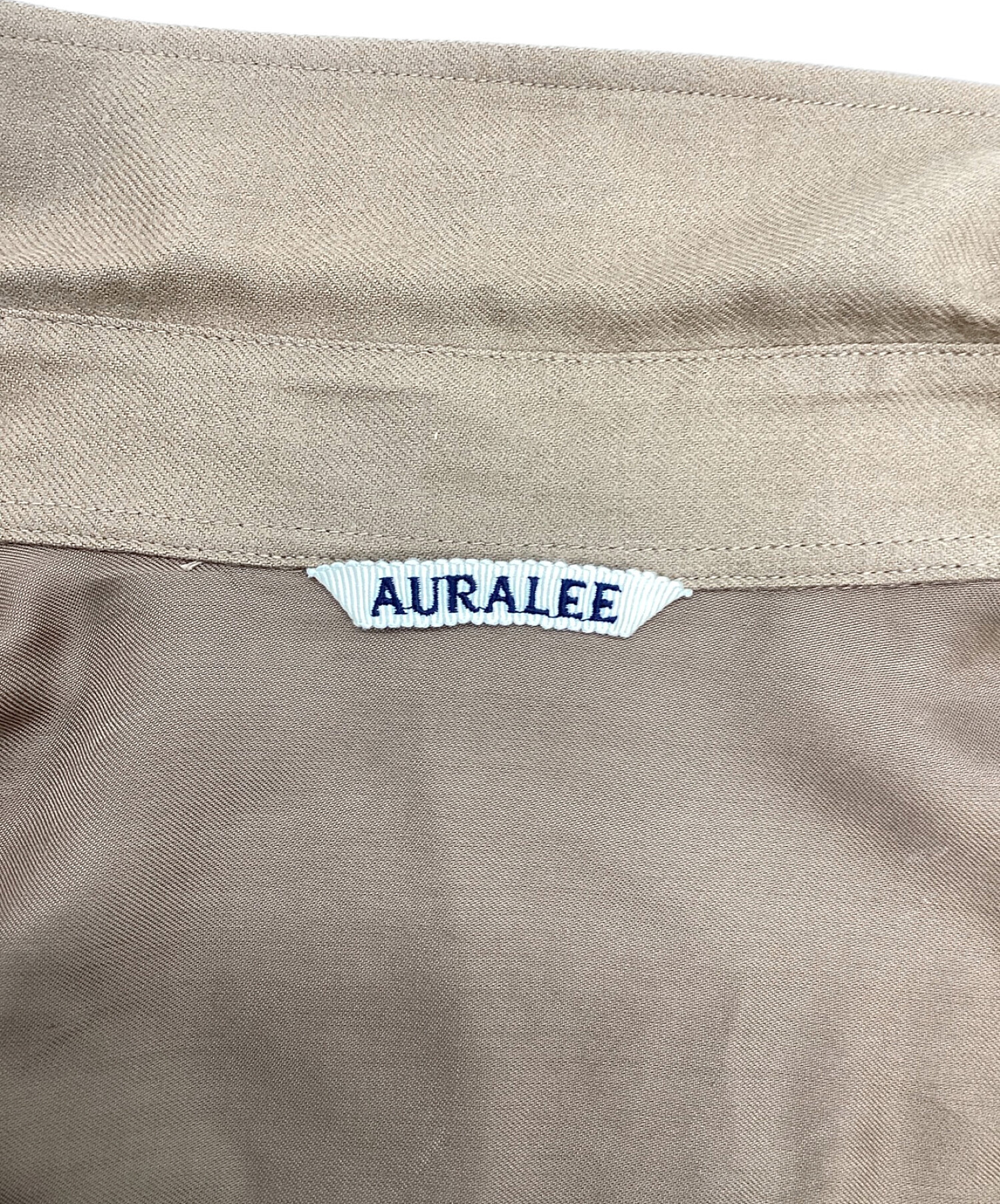 中古・古着通販】AURALEE (オーラリー) シャツ ブラウン サイズ:4