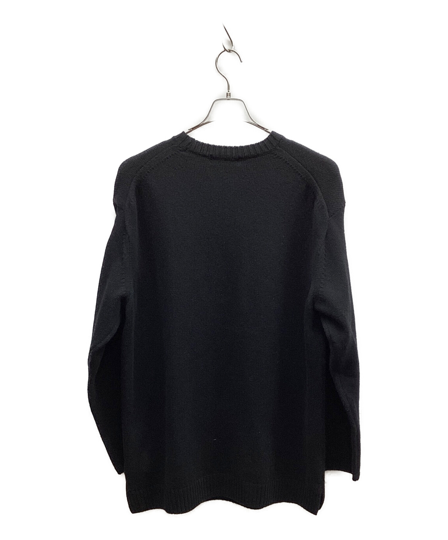 中古・古着通販】YOHJI YAMAMOTO (ヨウジヤマモト) 花柄丸首長袖ニット