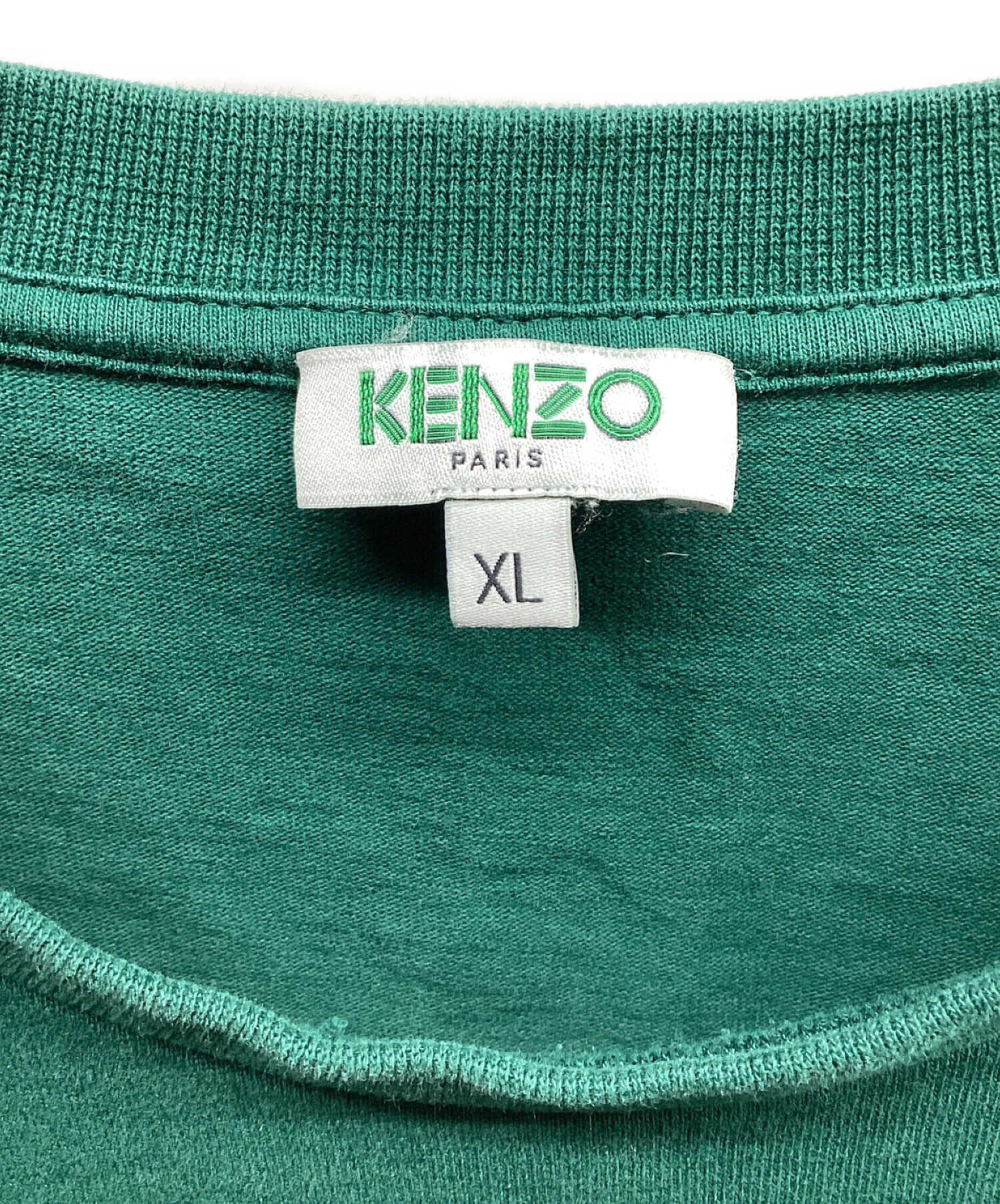 中古・古着通販】KENZO (ケンゾー) タイガー刺繍Tシャツ グリーン