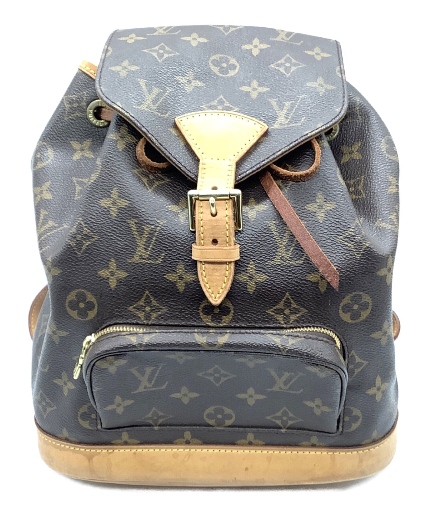 LOUIS VUITTON◇モンスリMM_モノグラム_BRW/PVC/BRWM/M51136/下部染み 