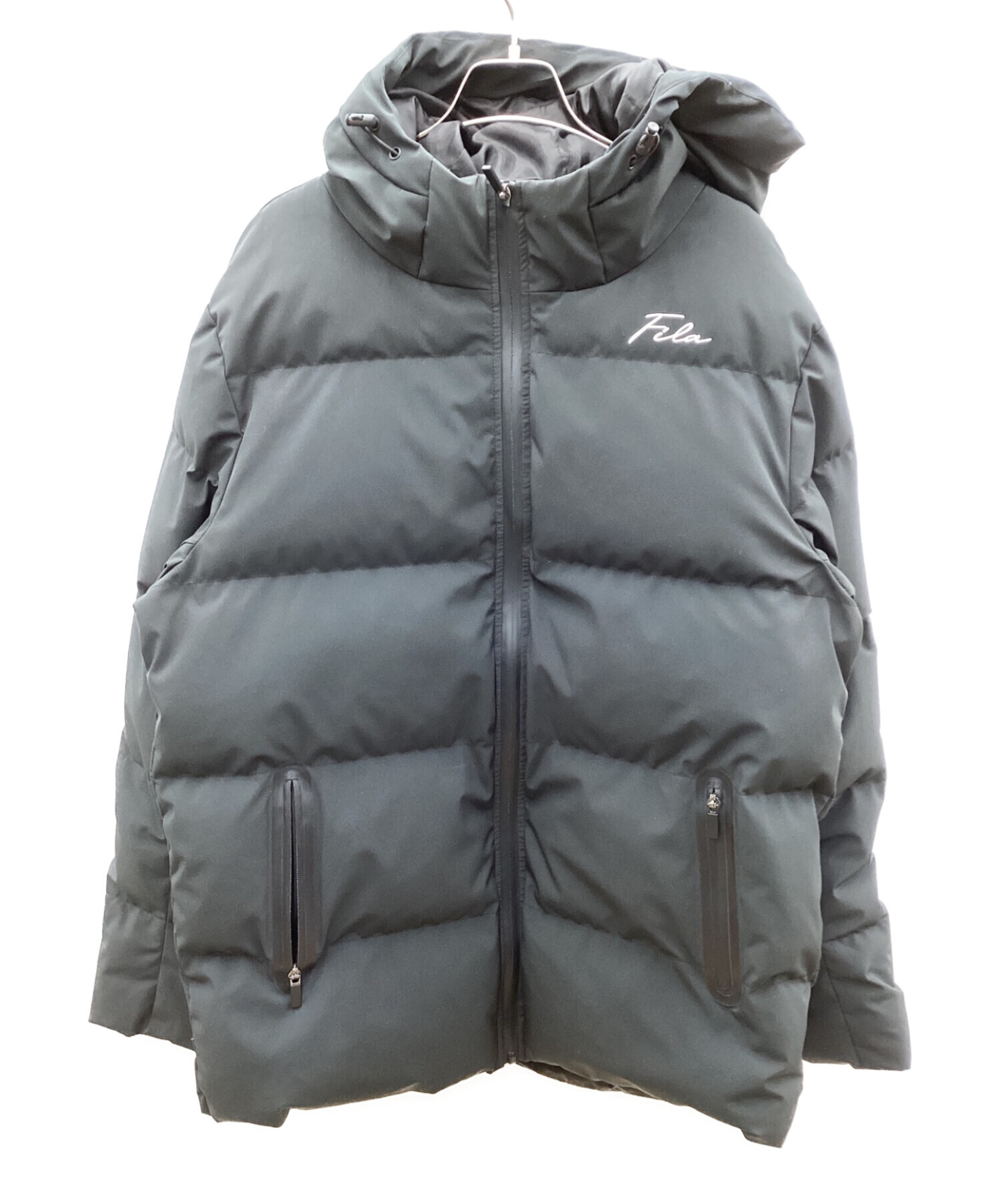 中古・古着通販】FILA (フィラ) ダウンジャケット ブラック サイズ:LL