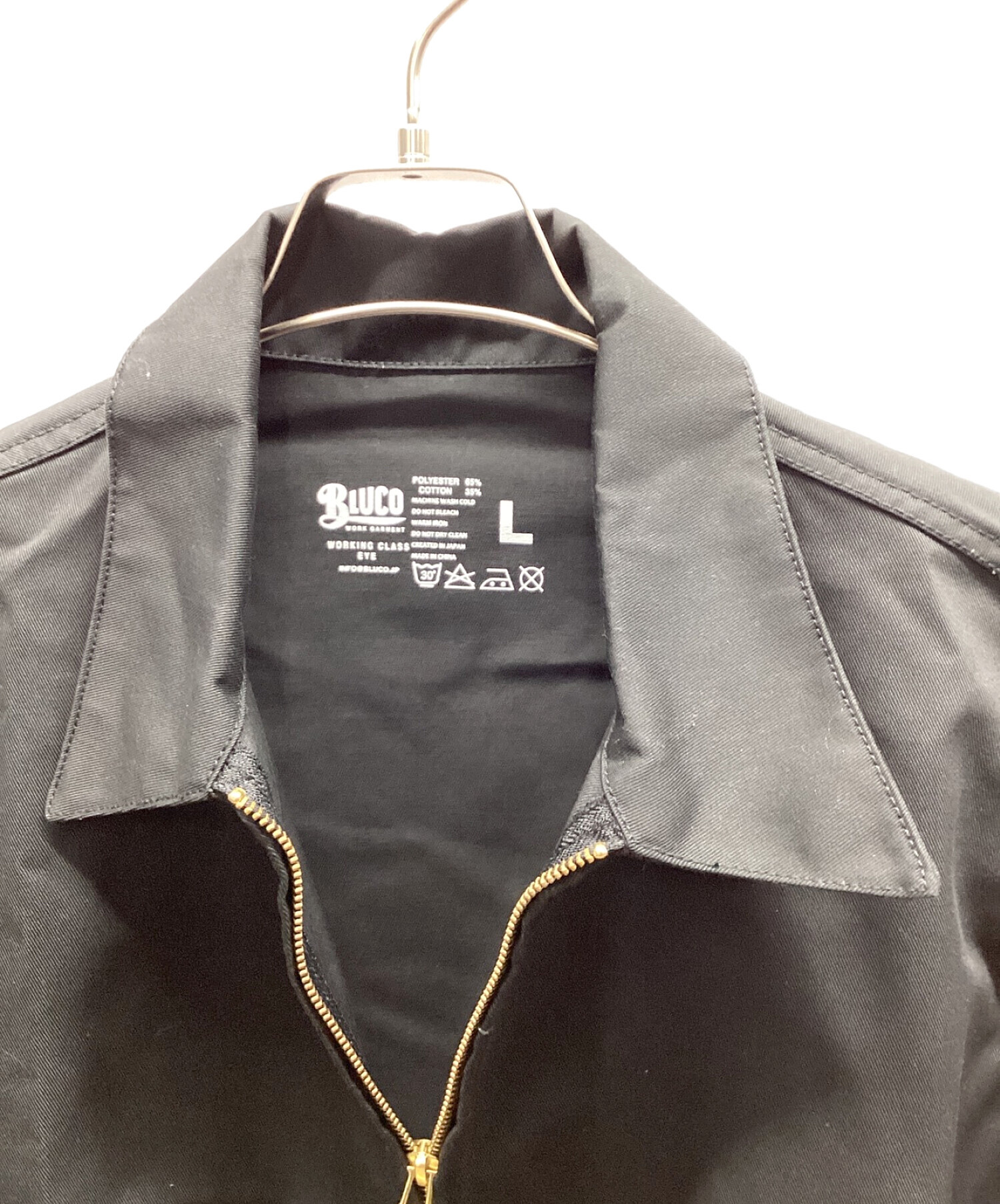 BLUCO WORK GARMENT (ブルコ ワーク ガーメント) ワークジャケット ブラック サイズ:L