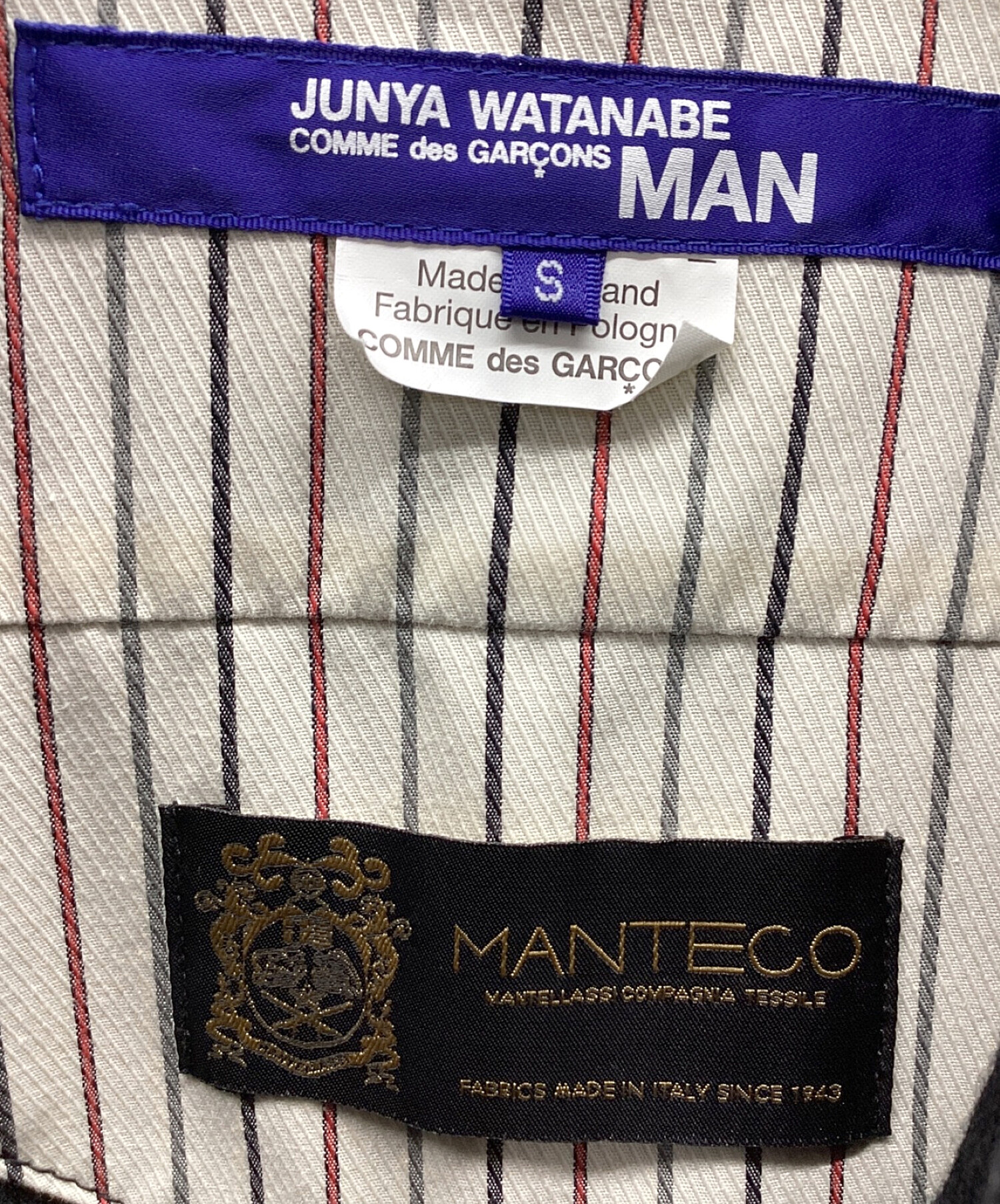 中古・古着通販】COMME des GARCONS JUNYA WATANABE MAN (コムデギャルソンジュンヤワタナベマン) mantecoシャツ  ブラック サイズ:S｜ブランド・古着通販 トレファク公式【TREFAC FASHION】スマホサイト