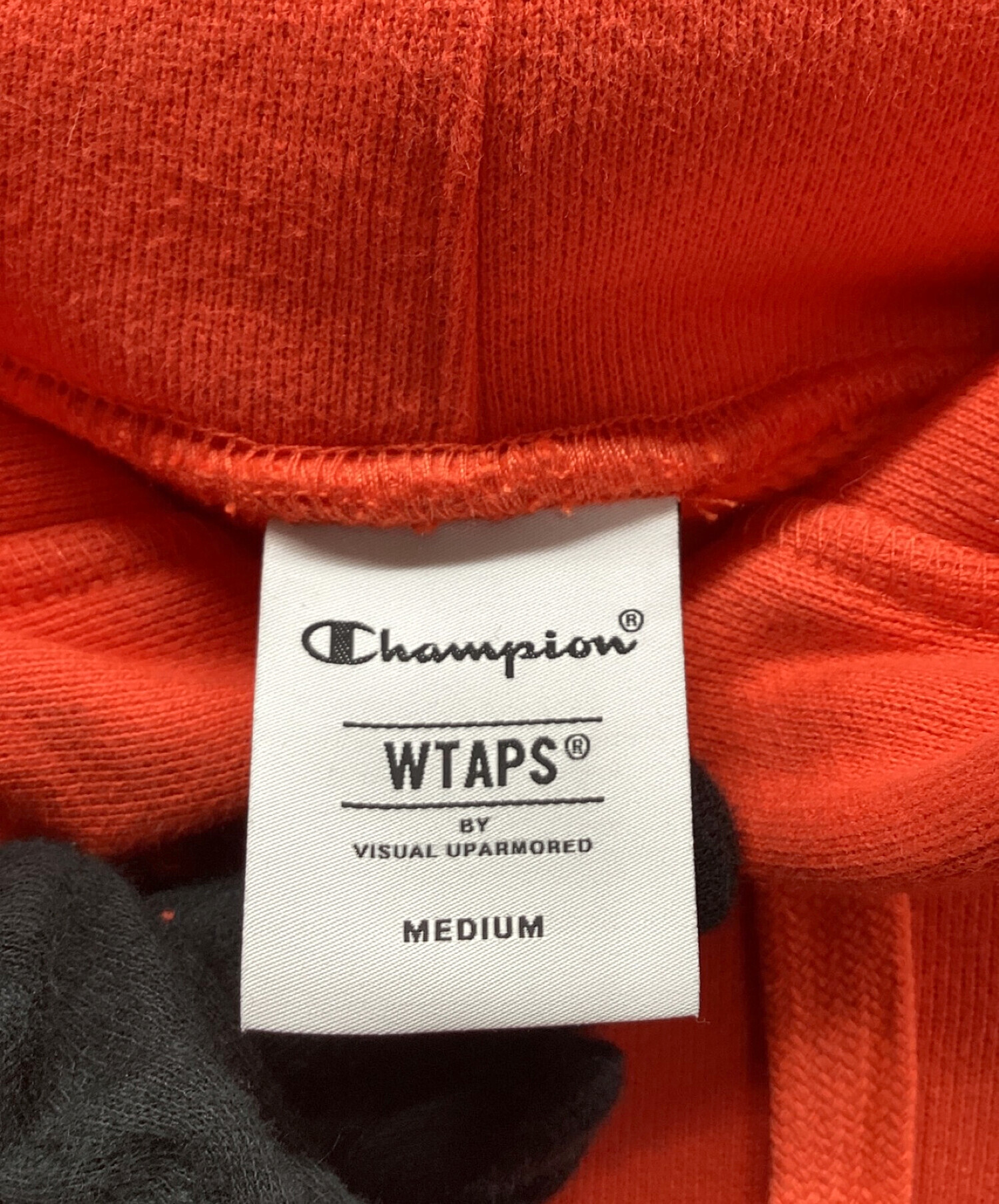 Champion (チャンピオン) WTAPS (ダブルタップス) フーデットスウェットシャツ レッド サイズ:M 未使用品