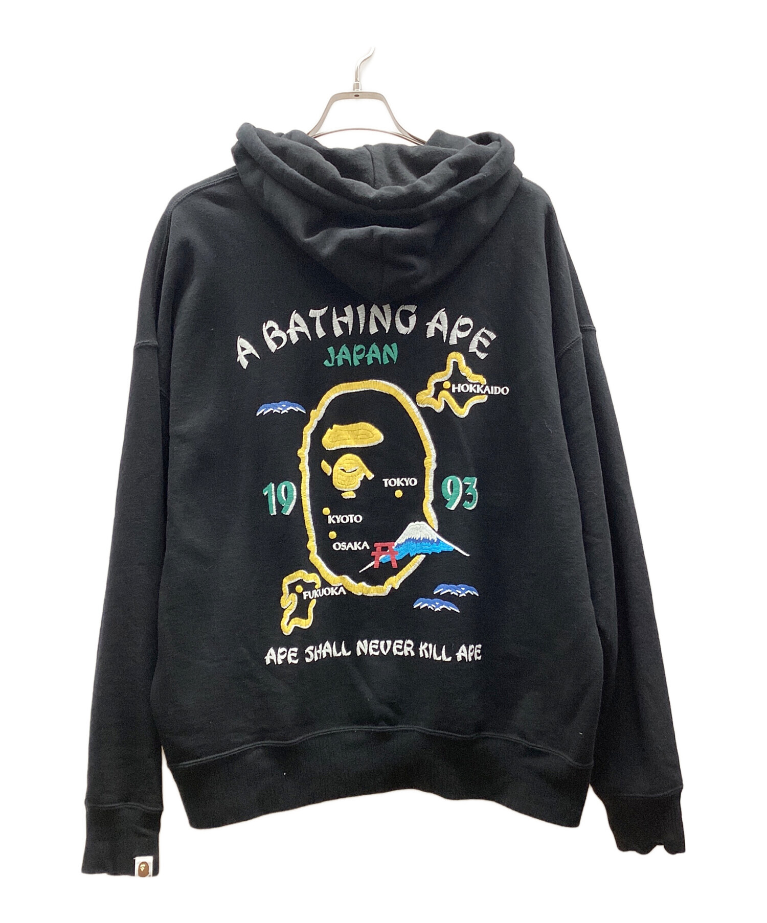 中古・古着通販】A BATHING APE (アベイシングエイプ) パーカー ブラック サイズ:L｜ブランド・古着通販 トレファク公式【TREFAC  FASHION】スマホサイト