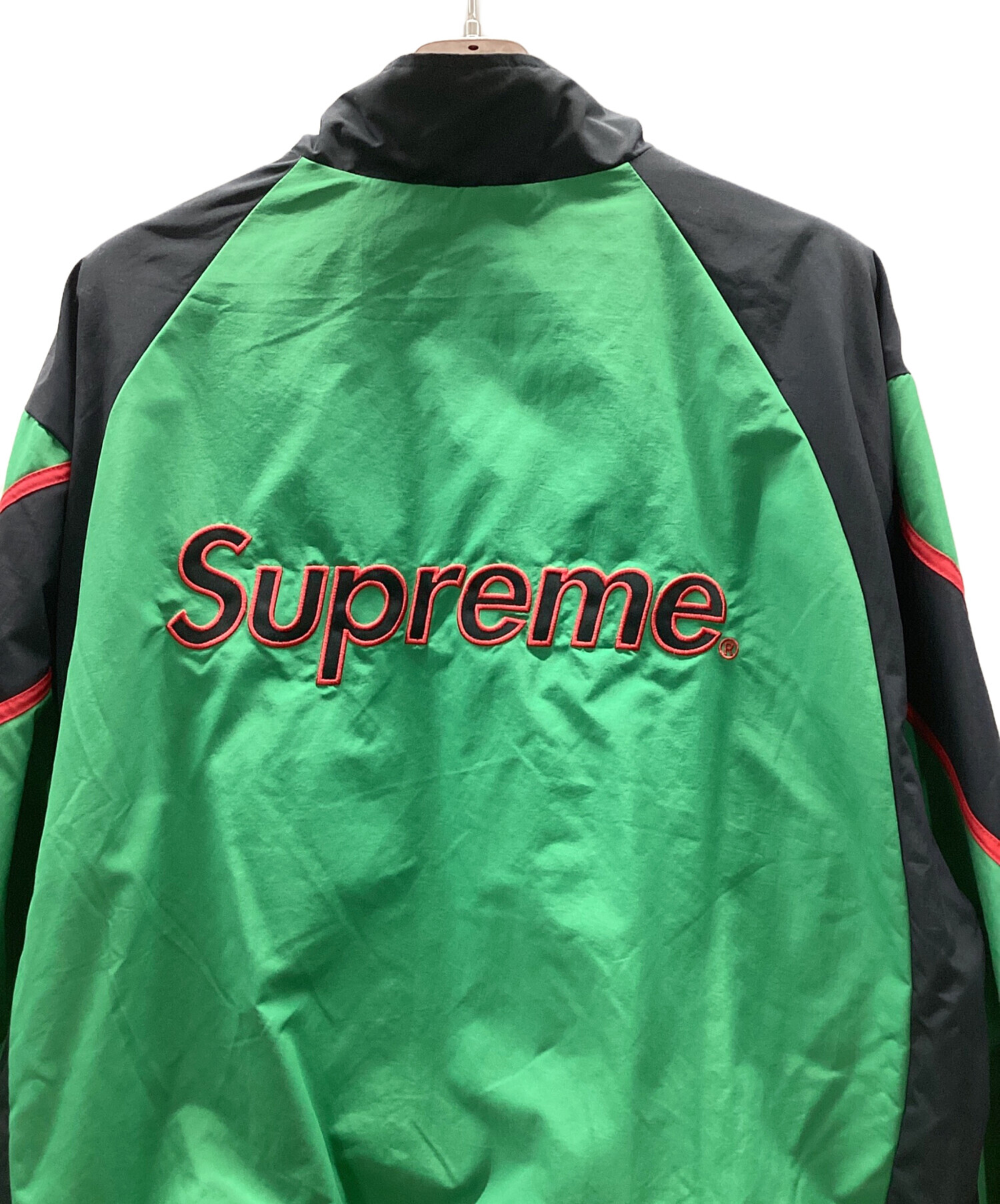 SUPREME (シュプリーム) 21AW New York Yankees Track Jacket グリーン×ブラック サイズ:XL