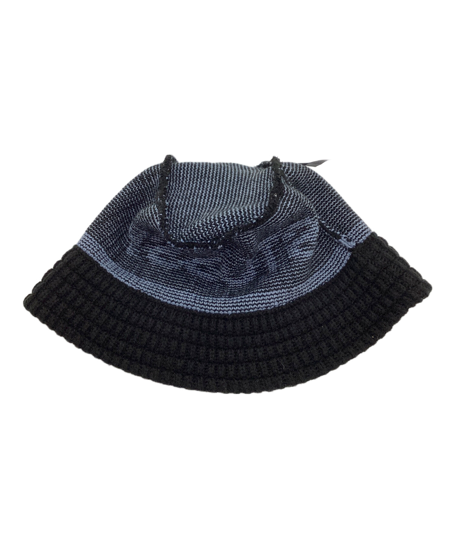 stussy (ステューシー) JACQUARD KNIT BUCKET HAT ブラック サイズ:L/XL 未使用品