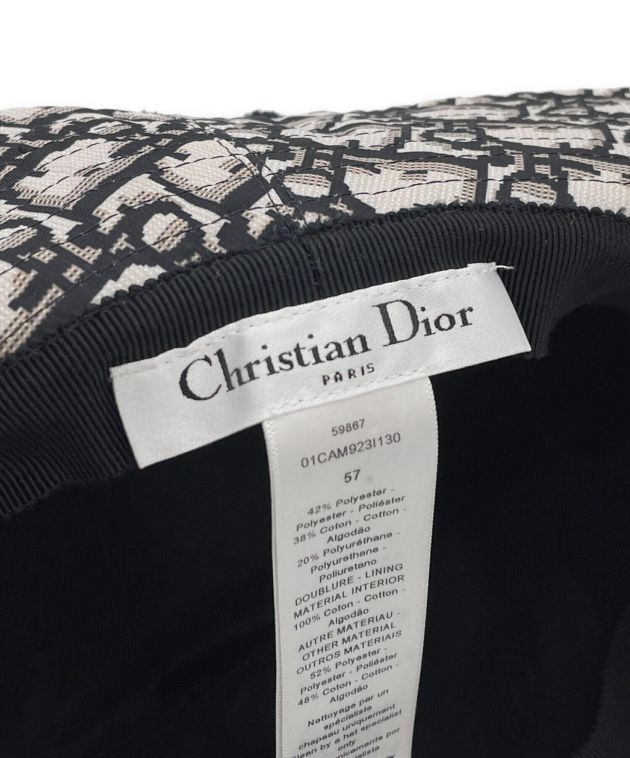 Christian Dior (クリスチャン ディオール) ハット ブラック