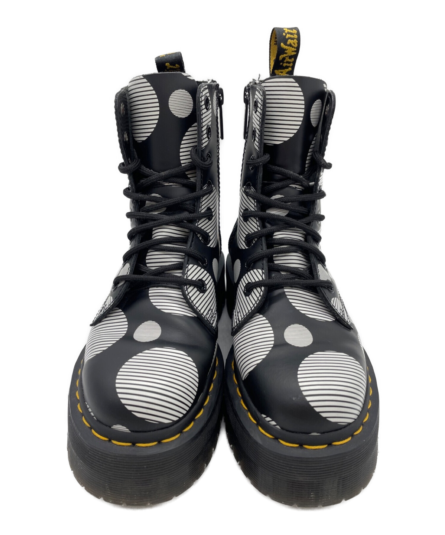 中古・古着通販】Dr.Martens (ドクターマーチン) JADON POLKA DOT（ジェイドン ポルカドット） 8 ホール ブーツ  ブラック×ホワイト サイズ:UK3｜ブランド・古着通販 トレファク公式【TREFAC FASHION】スマホサイト