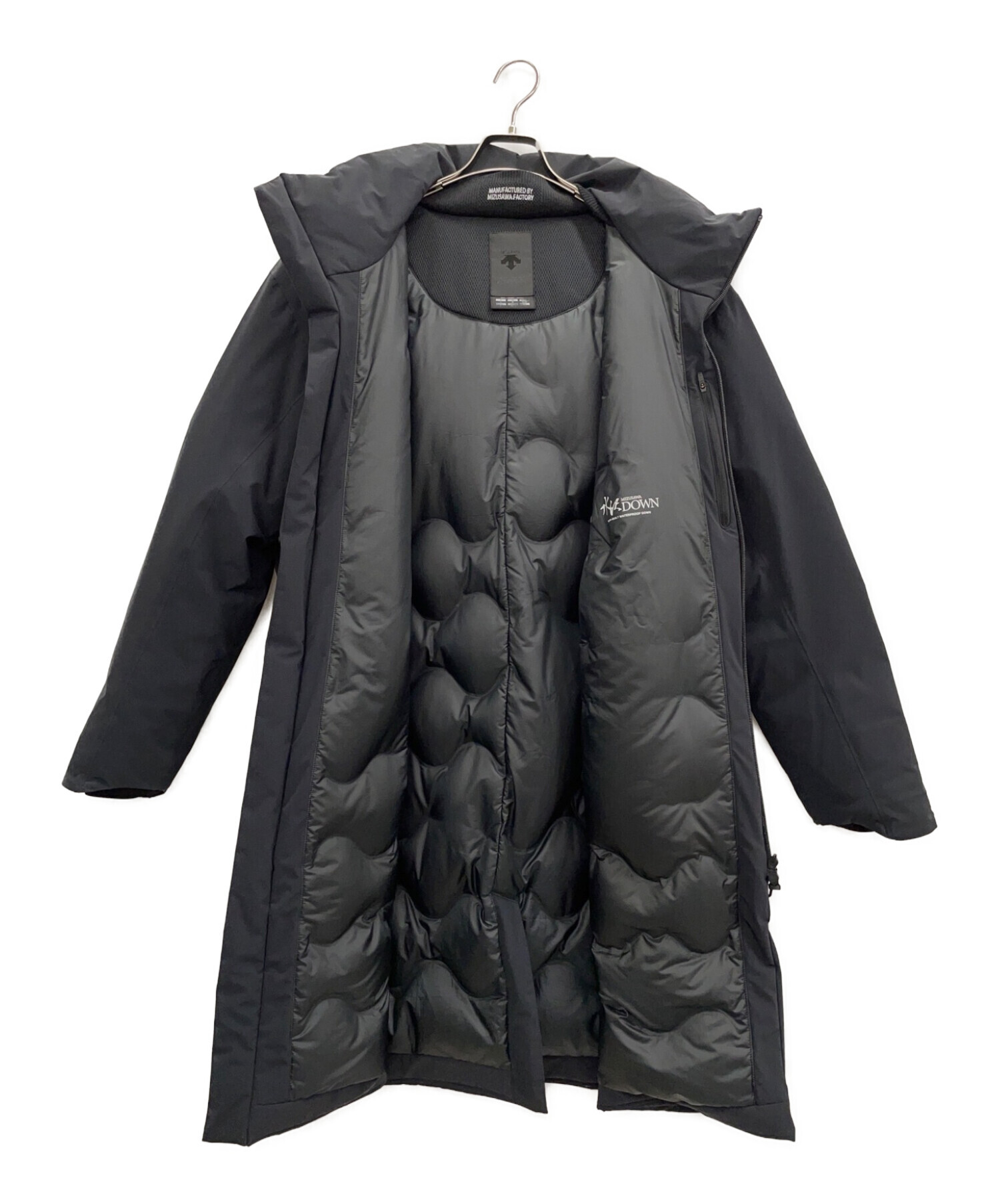 DESCENTE (デサント) 水沢インビジブルダウンコート（MIZUSAWA INVISIBLE DOWN COAT） ブラック サイズ:L